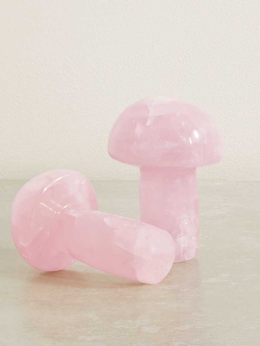 JIA JIA Rose Quartz Mushrooms