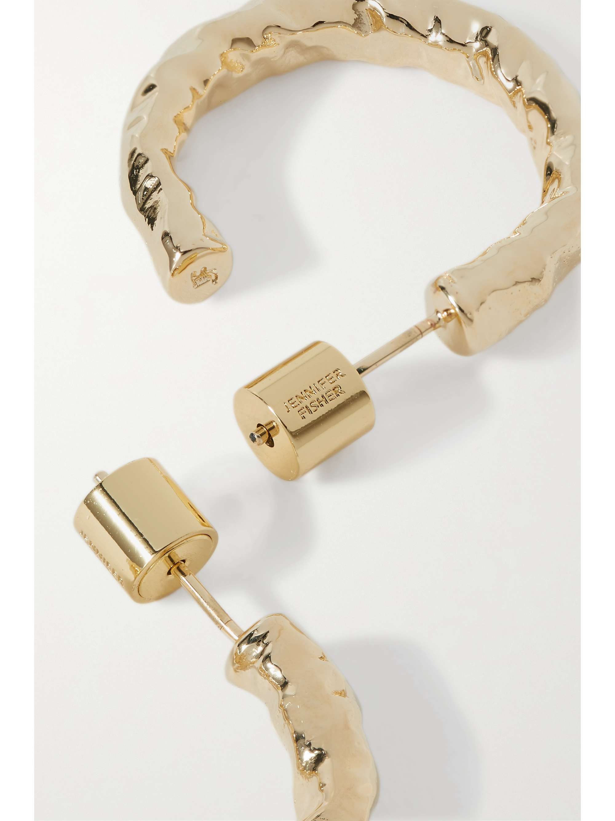 JENNIFER FISHER Hailey goldplated hoop earrings NETAPORTER