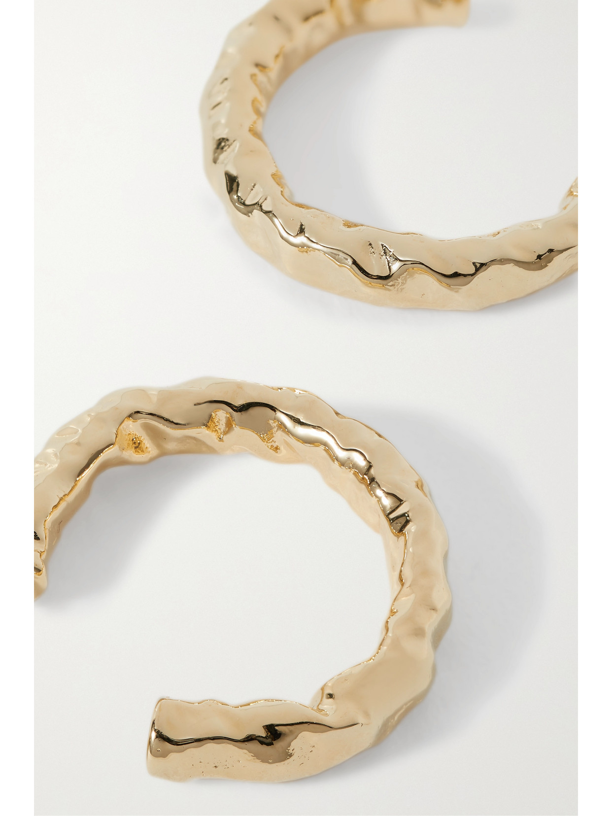 Shop Jennifer Fisher Hailey Gold-plated Hoop Earrings