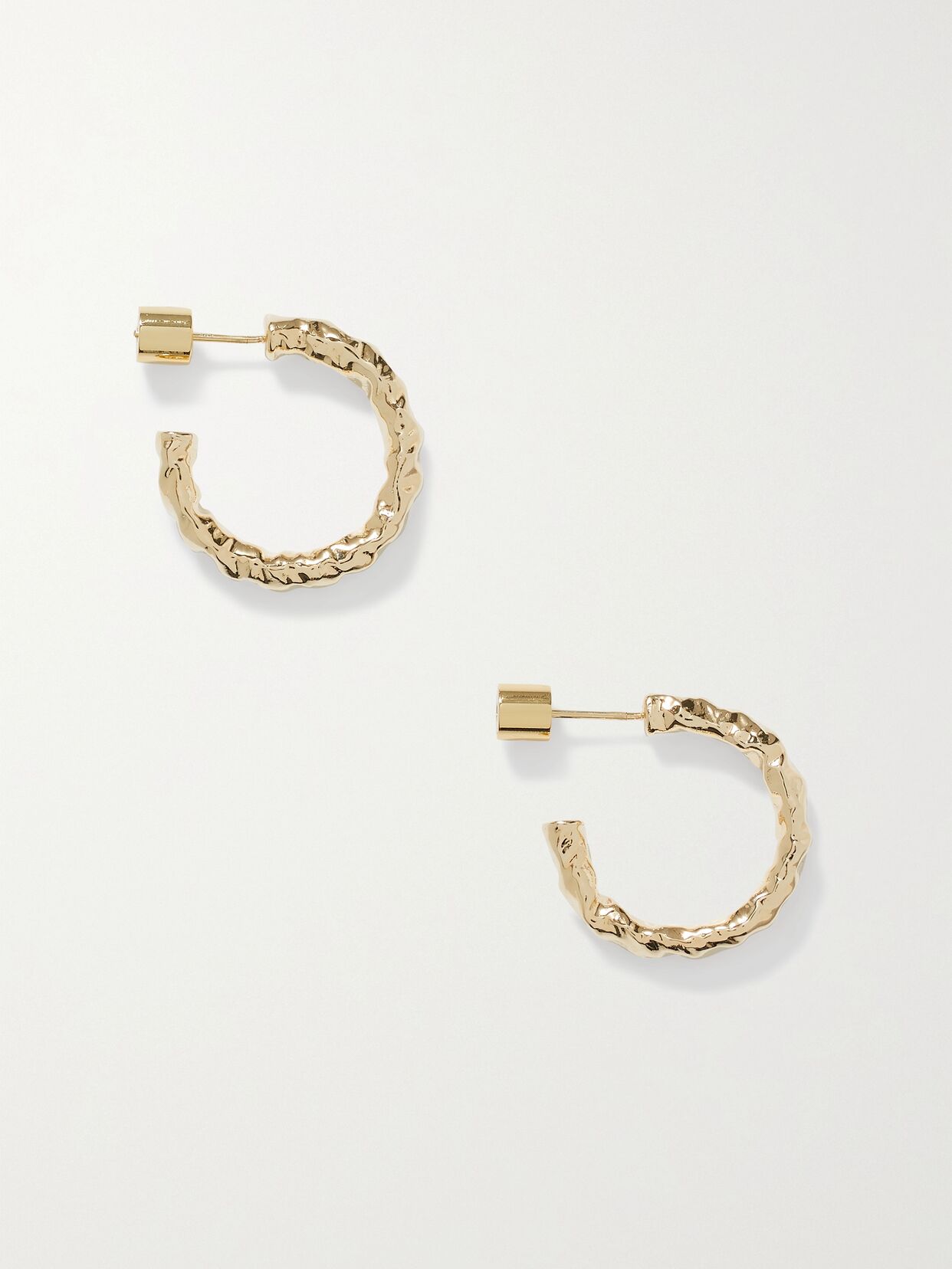 Hailey gold-plated hoop earrings