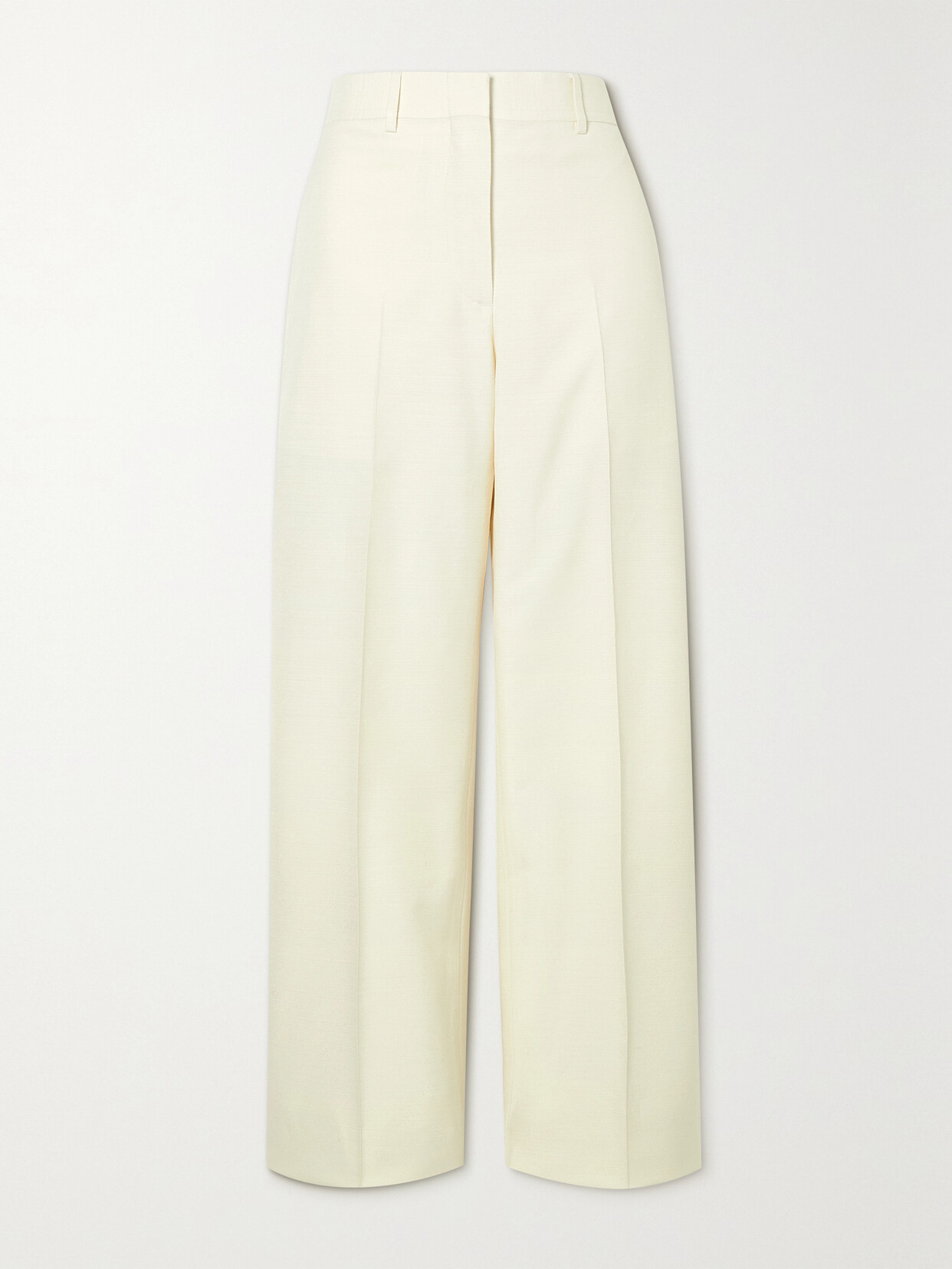 Brioni - Silk-canvas Straight-leg Pants - Off-white