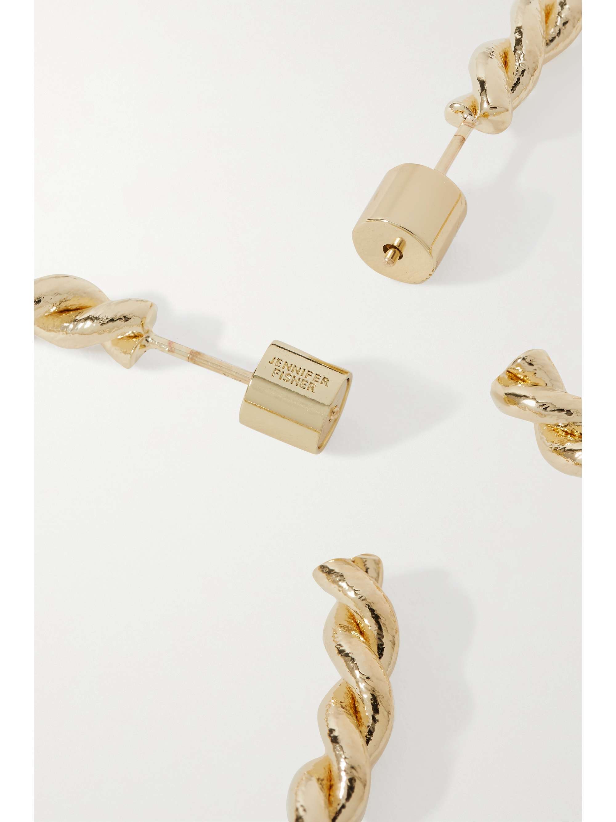 JENNIFER FISHER Baby Ayesha gold-plated hoop earrings