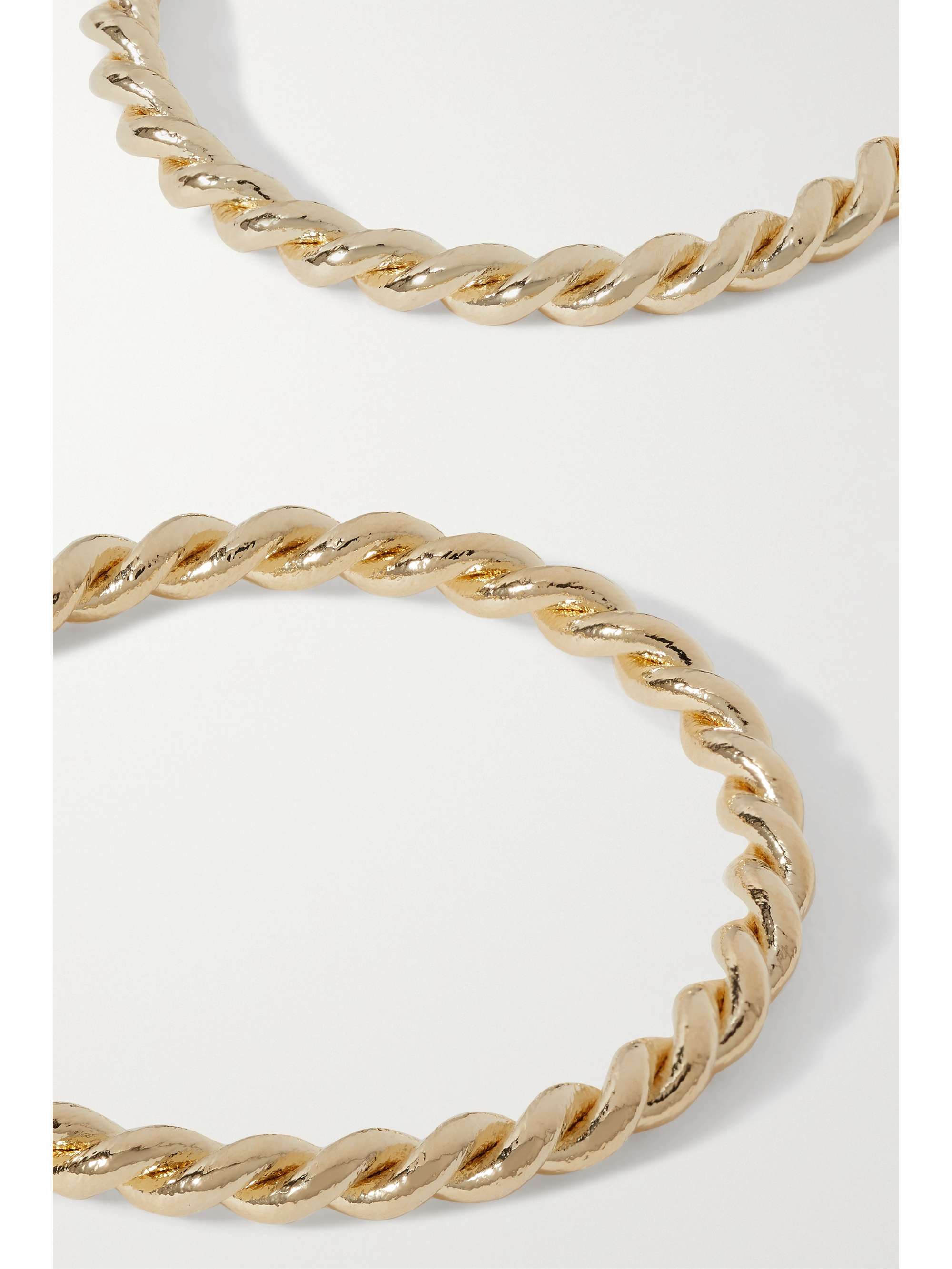 JENNIFER FISHER Baby Ayesha gold-plated hoop earrings