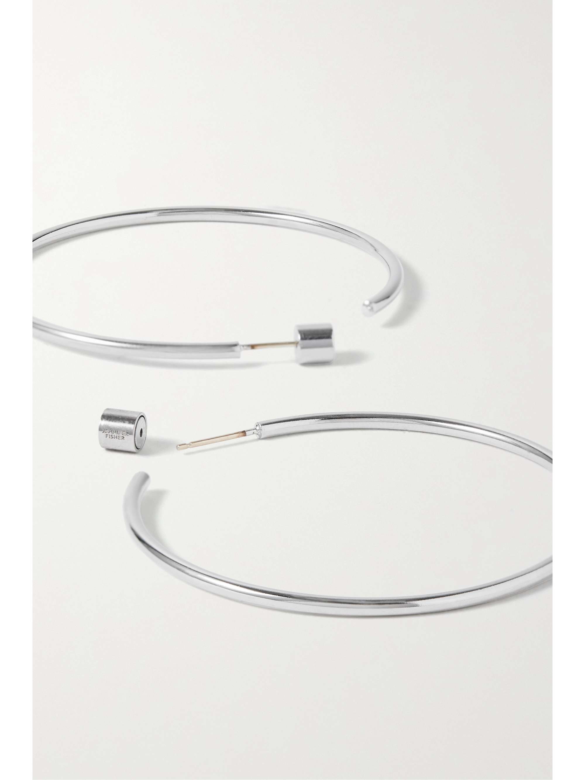 JENNIFER FISHER 2" Thread gold-plated hoop earrings