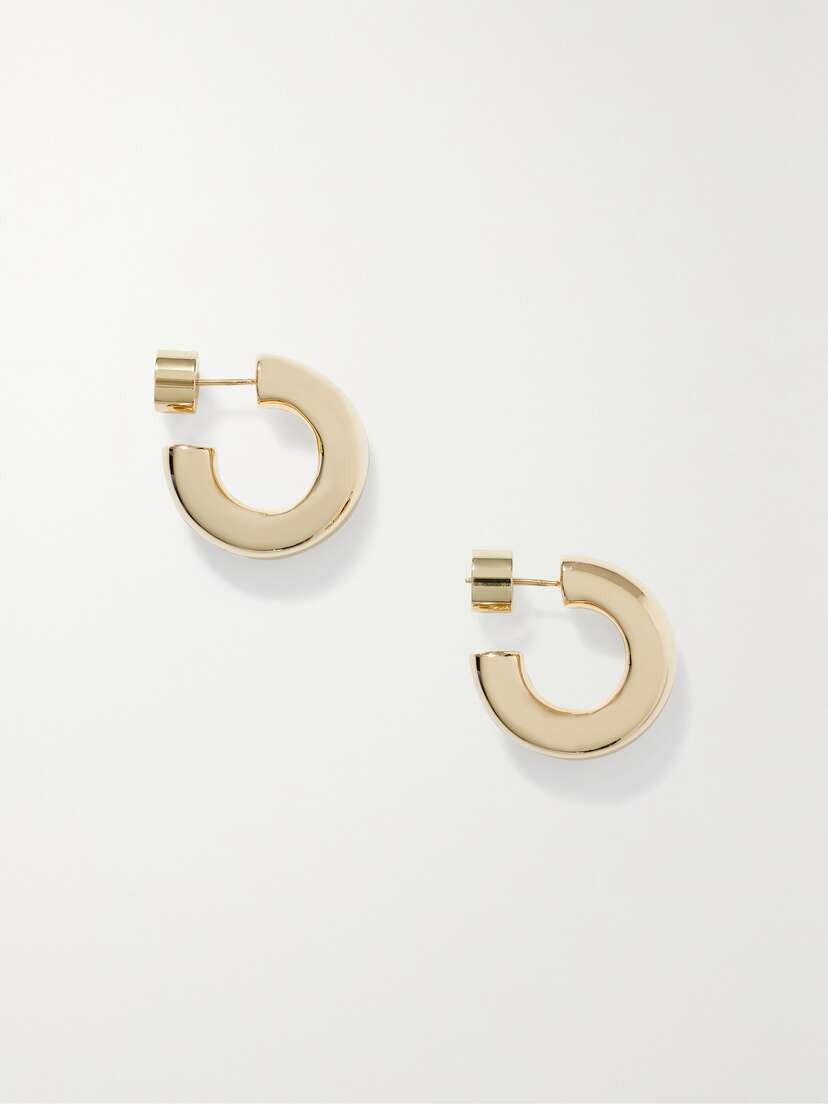 Jennifer Fisher Micro Samira Gold-plated Hoop Earrings
