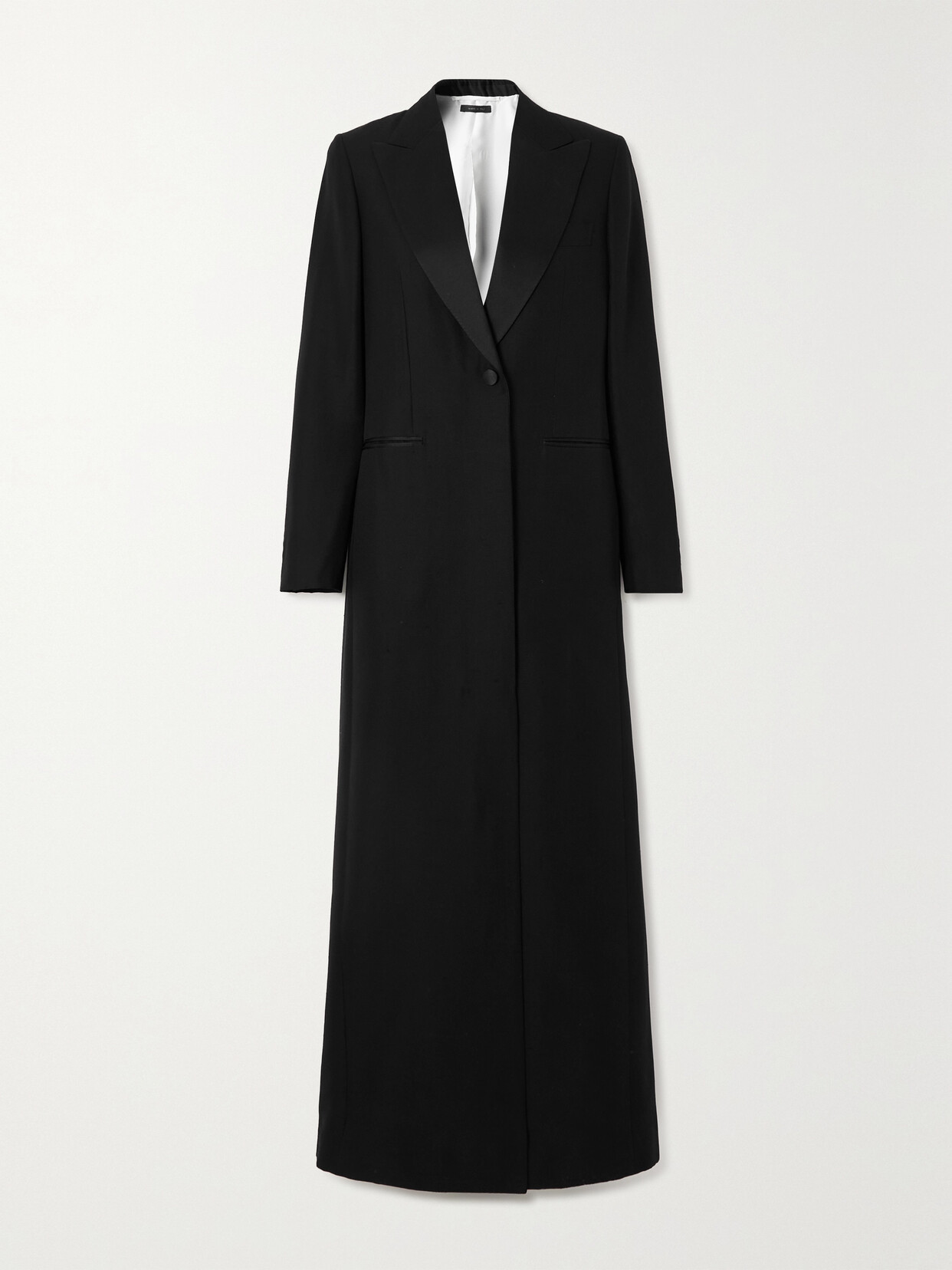 Brioni - Satin-trimmed Silk-canvas Coat - Black