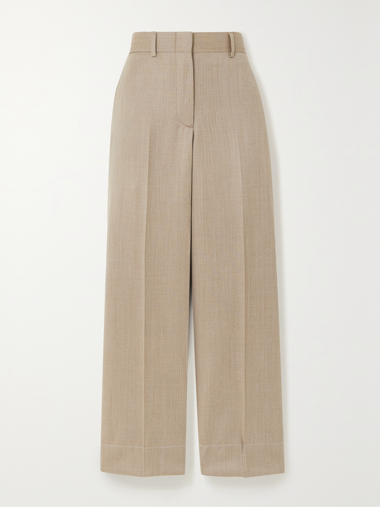 Brioni - Wool-twill Straight-leg Pants - Brown