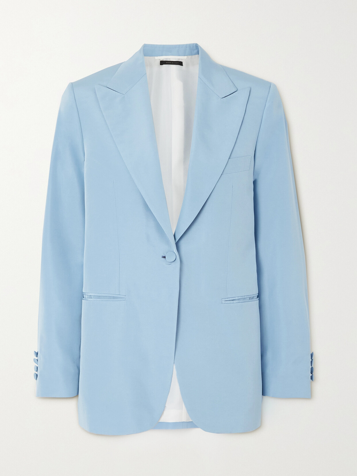 Brioni - Silk And Cotton-blend Twill Blazer - Blue