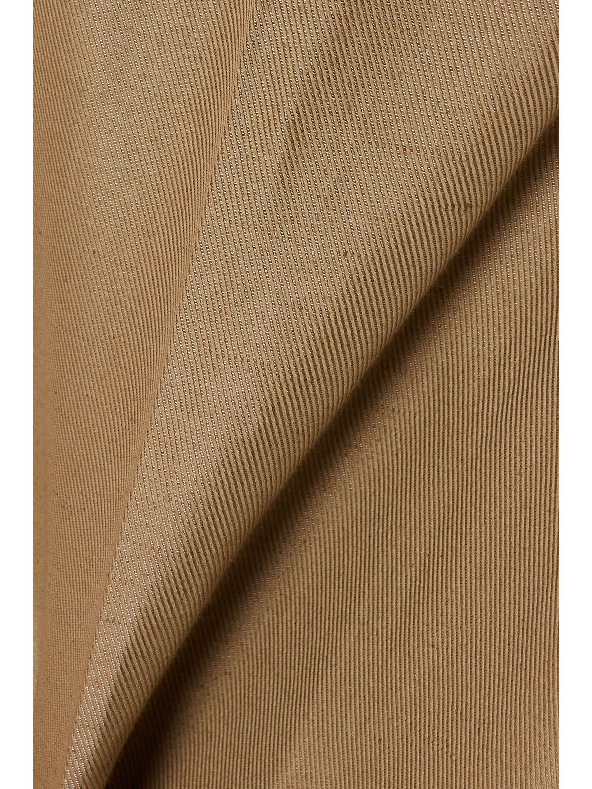 BRIONI 코튼 리넨 실크 혼방 트윌 스트레이트 팬츠