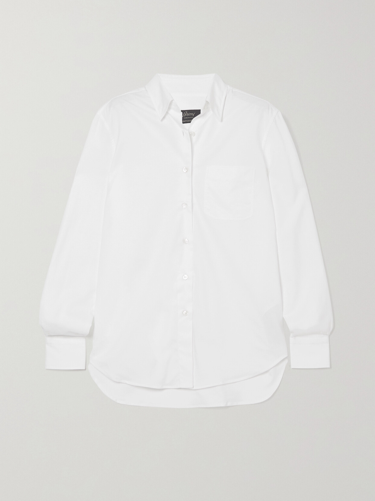 Brioni - Cotton Oxford Shirt - White