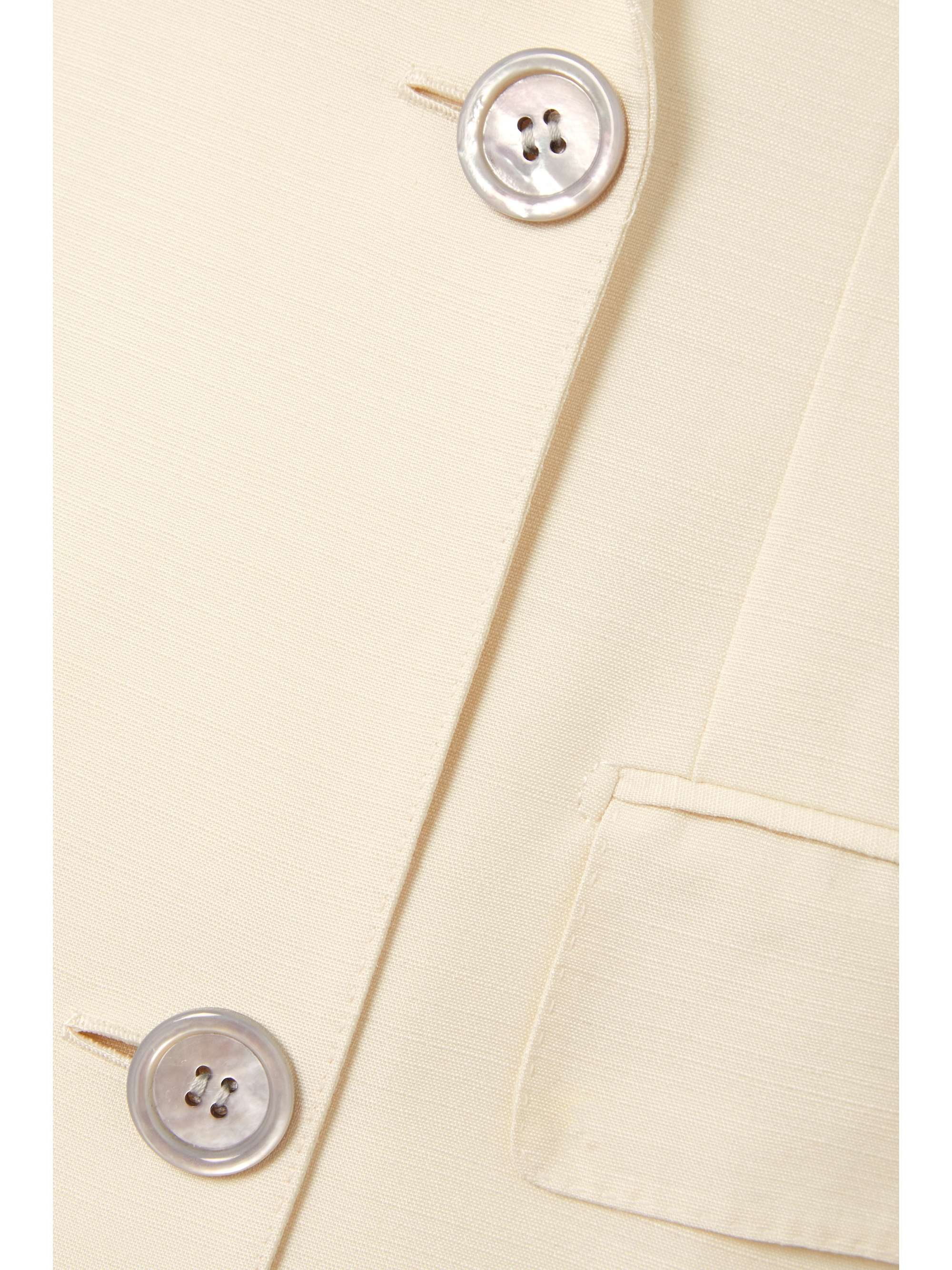 BRIONI Double-breasted silk-canvas coat