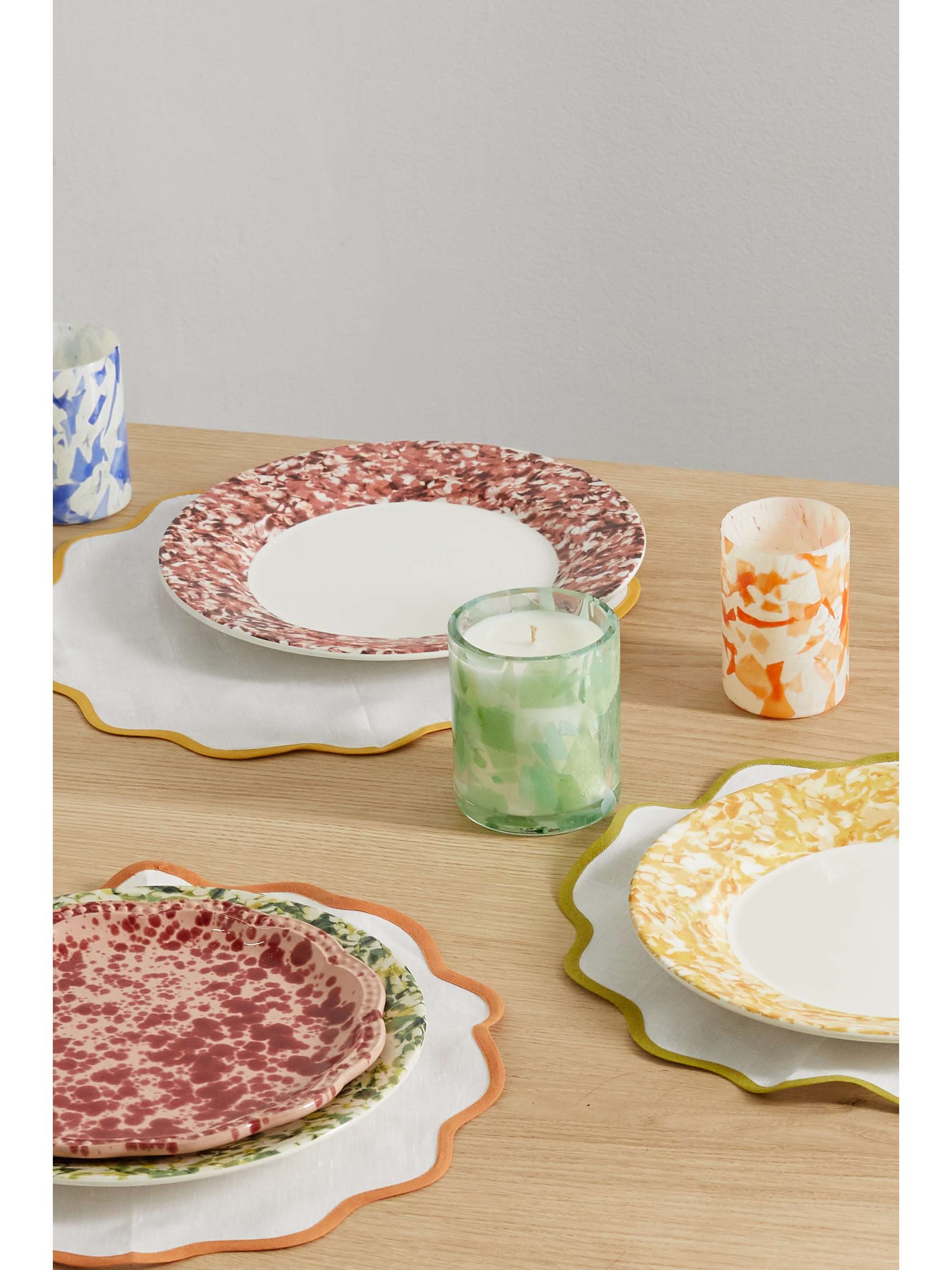 STORIES OF ITALY Macchia su Macchia set of six ceramic plates