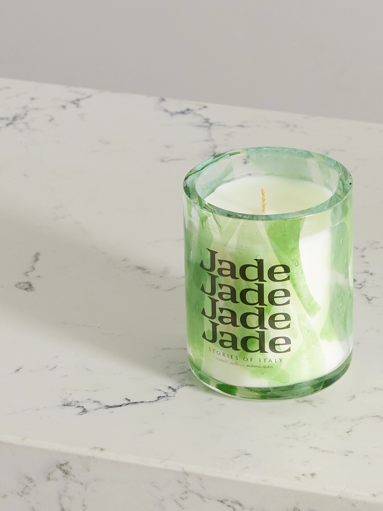 STORIES OF ITALY - Watercolor Jade Scented Candle, 700g - Green