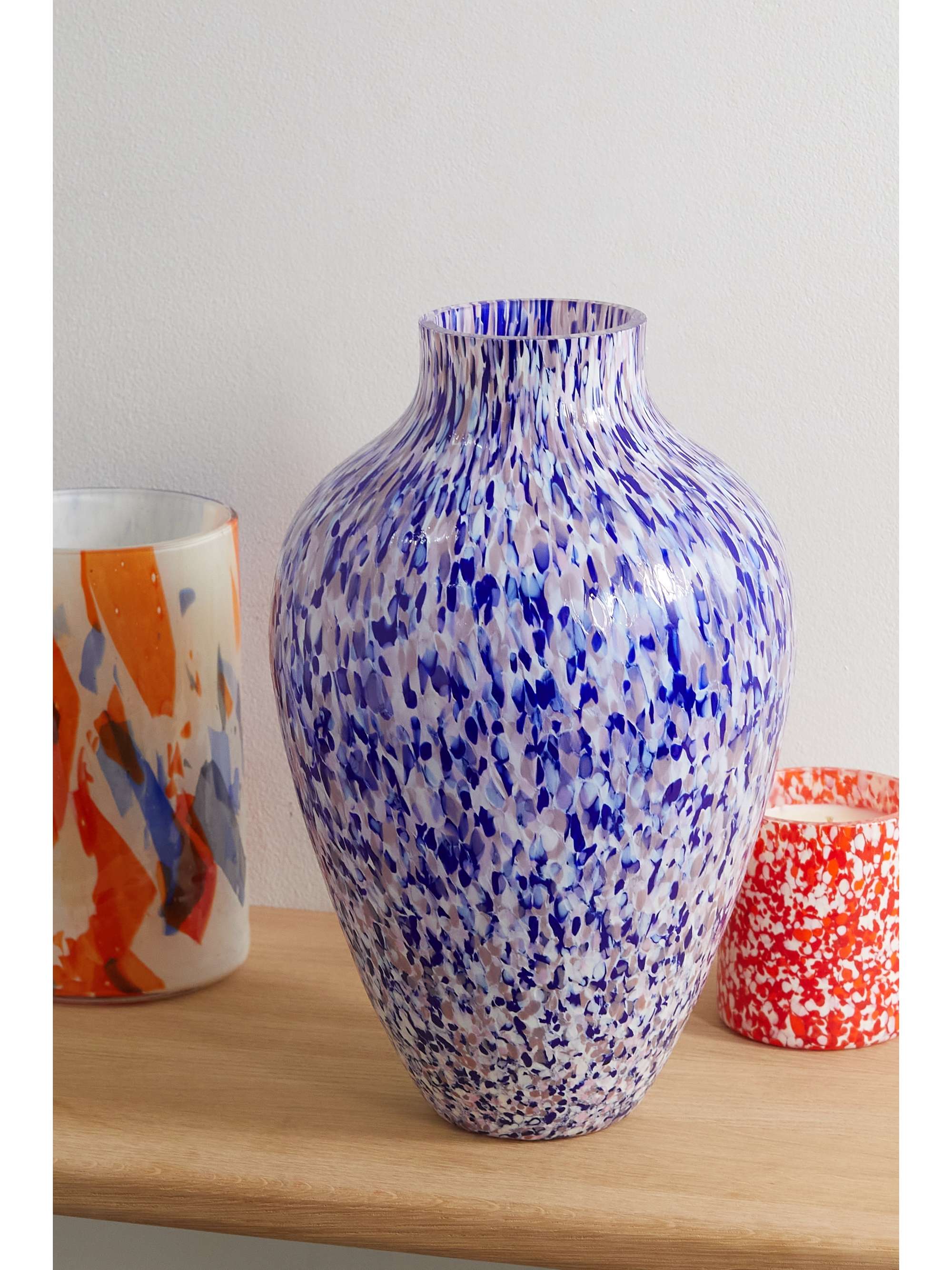 STORIES OF ITALY Macchia su Macchia Olla Murano glass vase