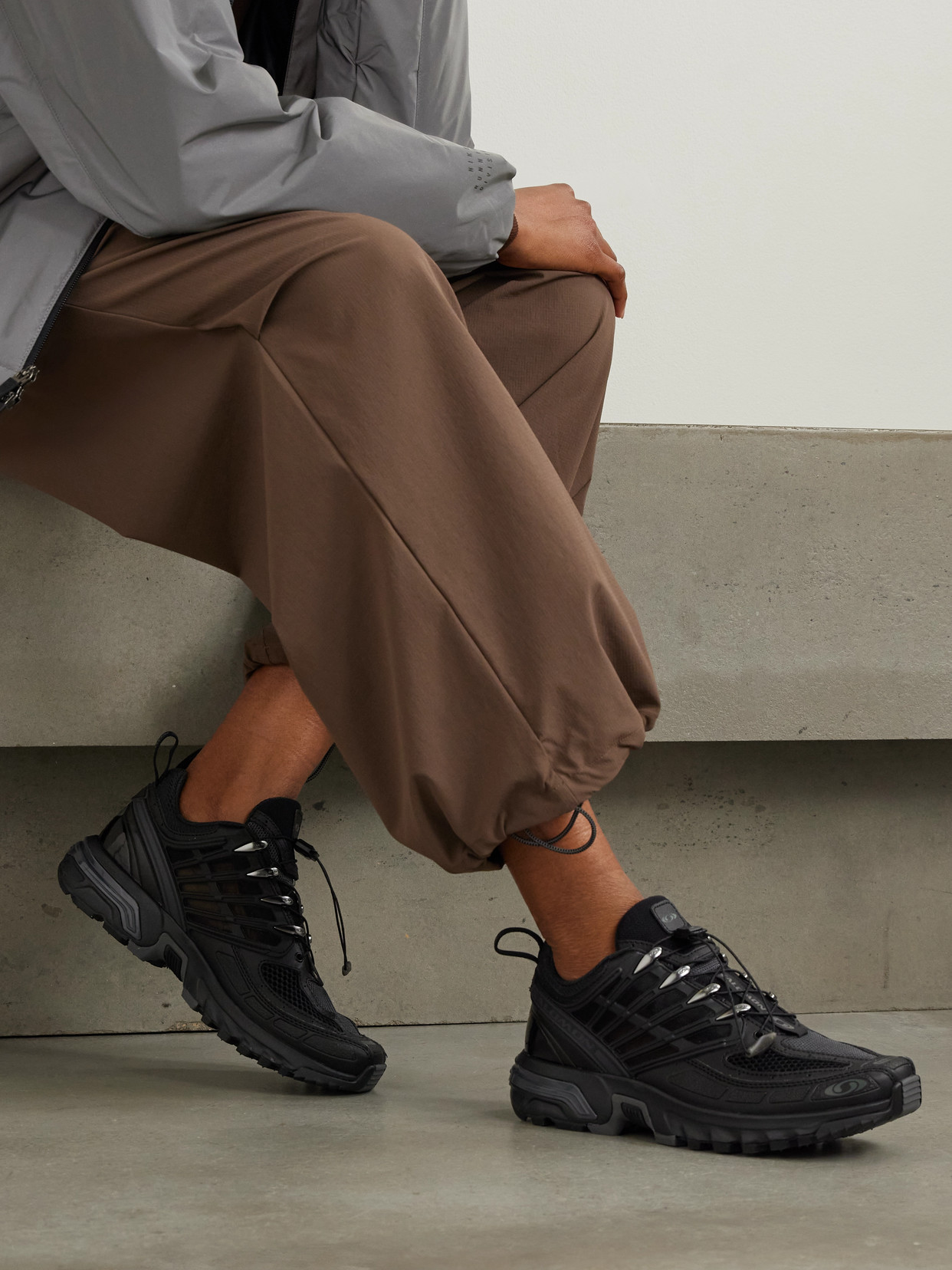 Acs Pro Advanced Rubber-Trimmed Sneakers