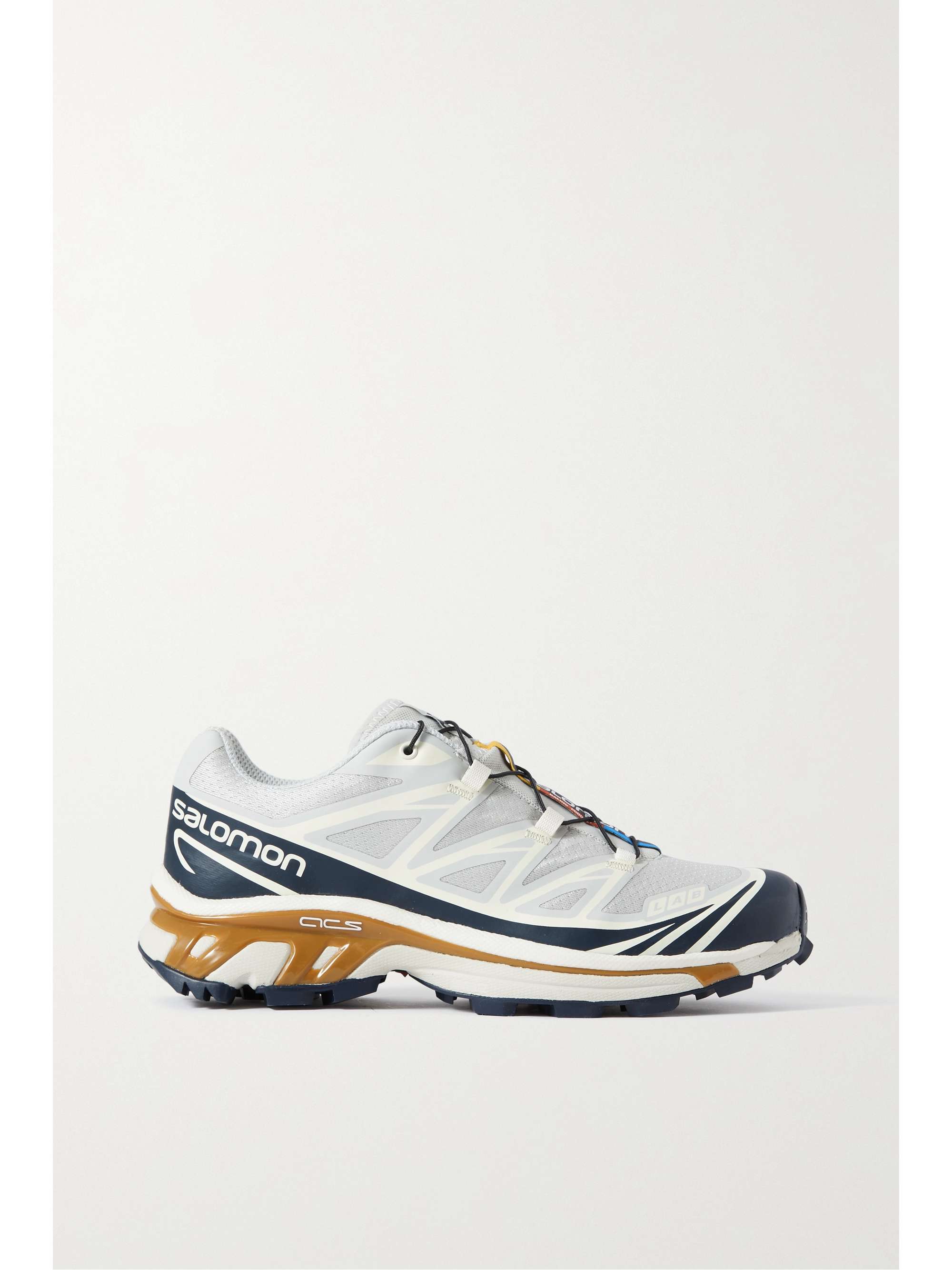 SALOMON XT-6 rubber-trimmed mesh sneakers | NET-A-PORTER