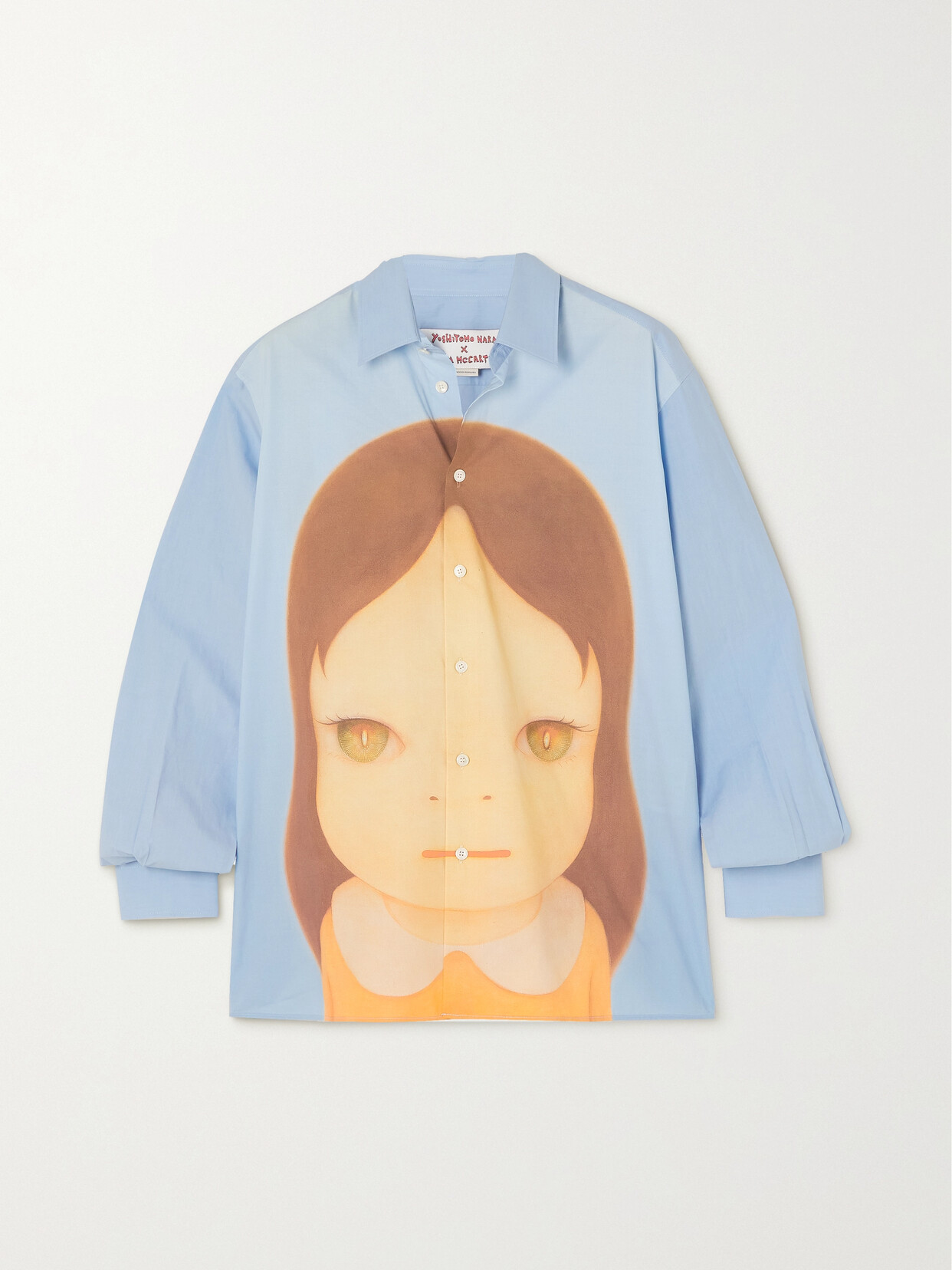 Stella McCartney - + Yoshitomo Nara Printed Cotton-poplin Shirt - Blue