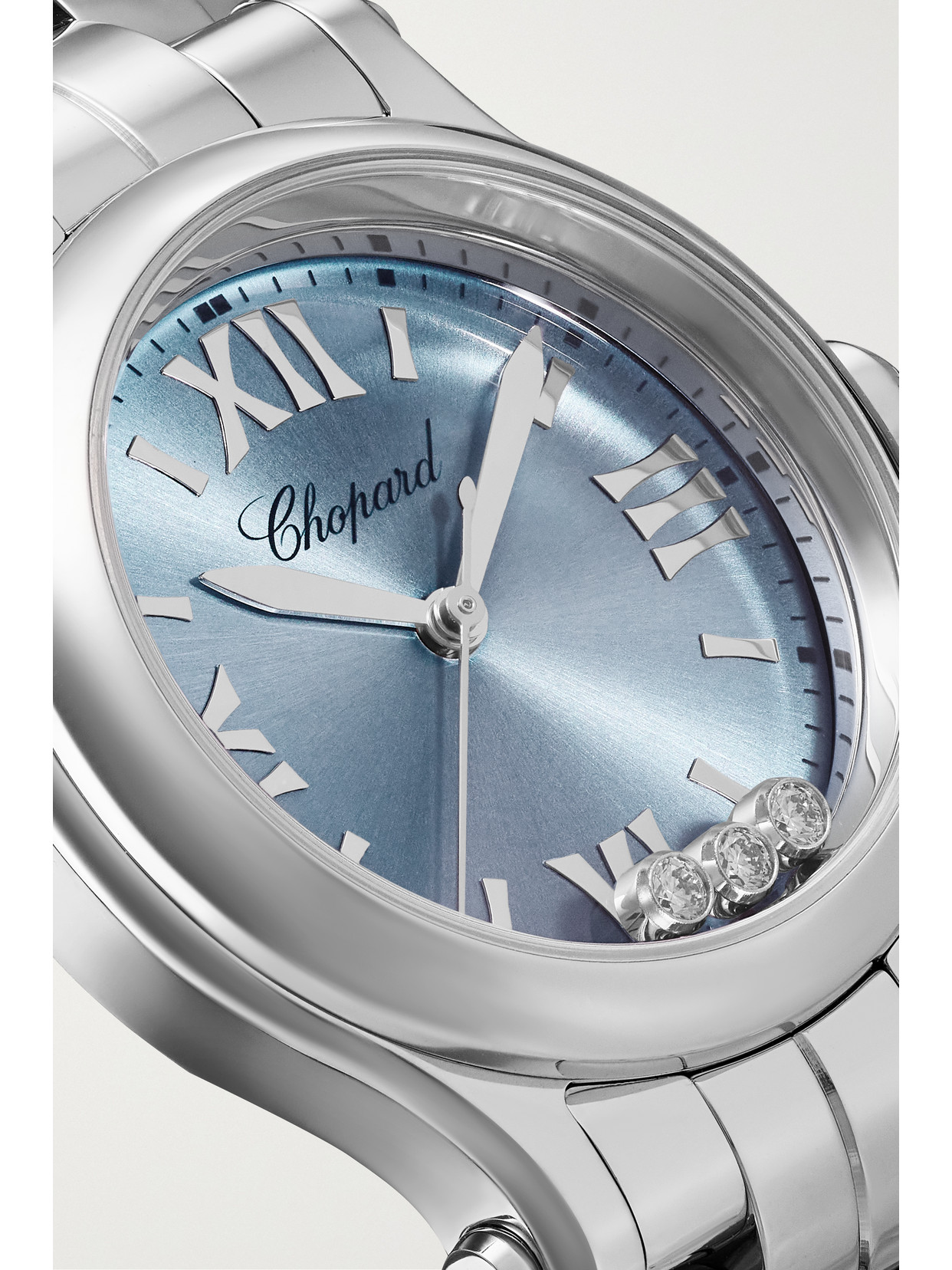 Chopard Women's Happy Sport Stainless Steel & Diamond Bracelet Watch In Sapphire