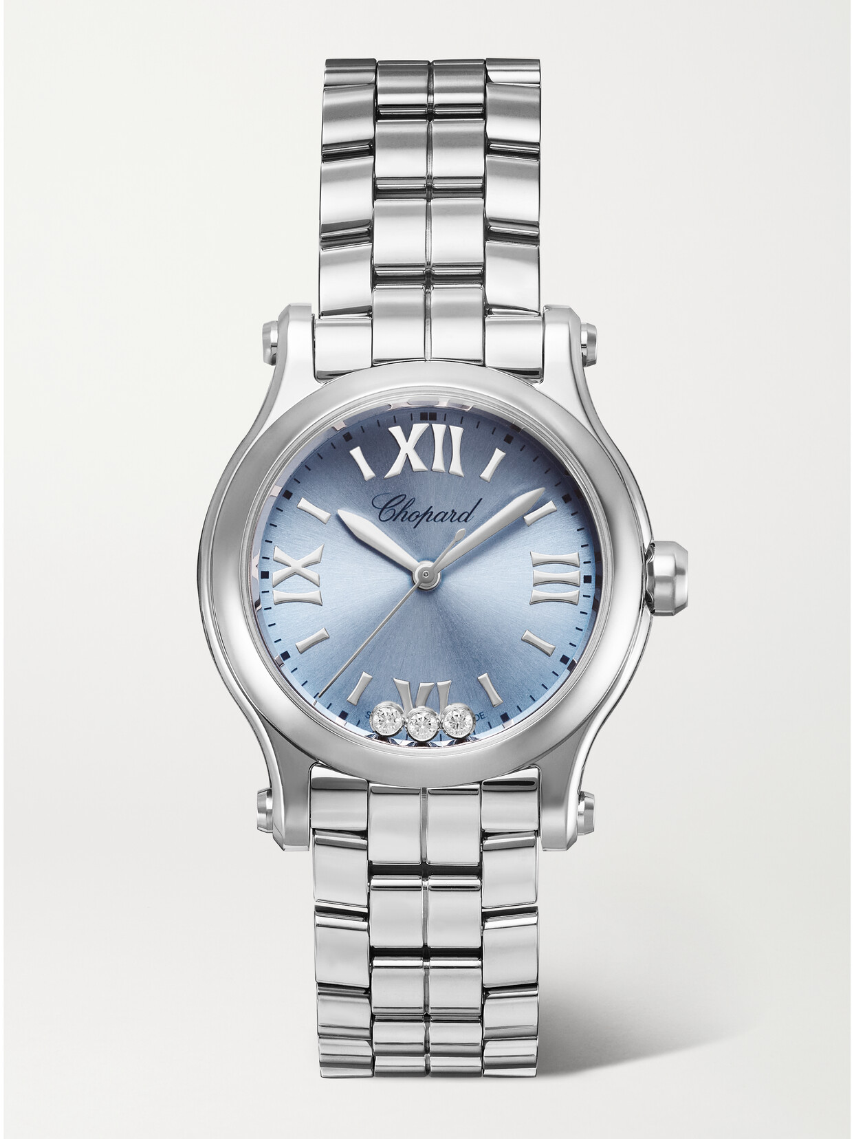 Chopard - Happy Sport 30mm Stainless Steel And Diamond Watch - Silver