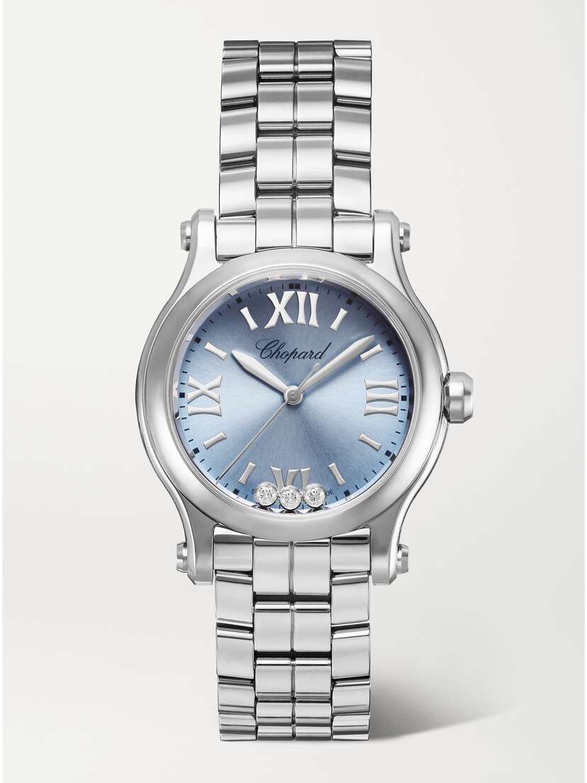 Chopard Happy Sport 30mm Stainless Steel And Diamond Watch