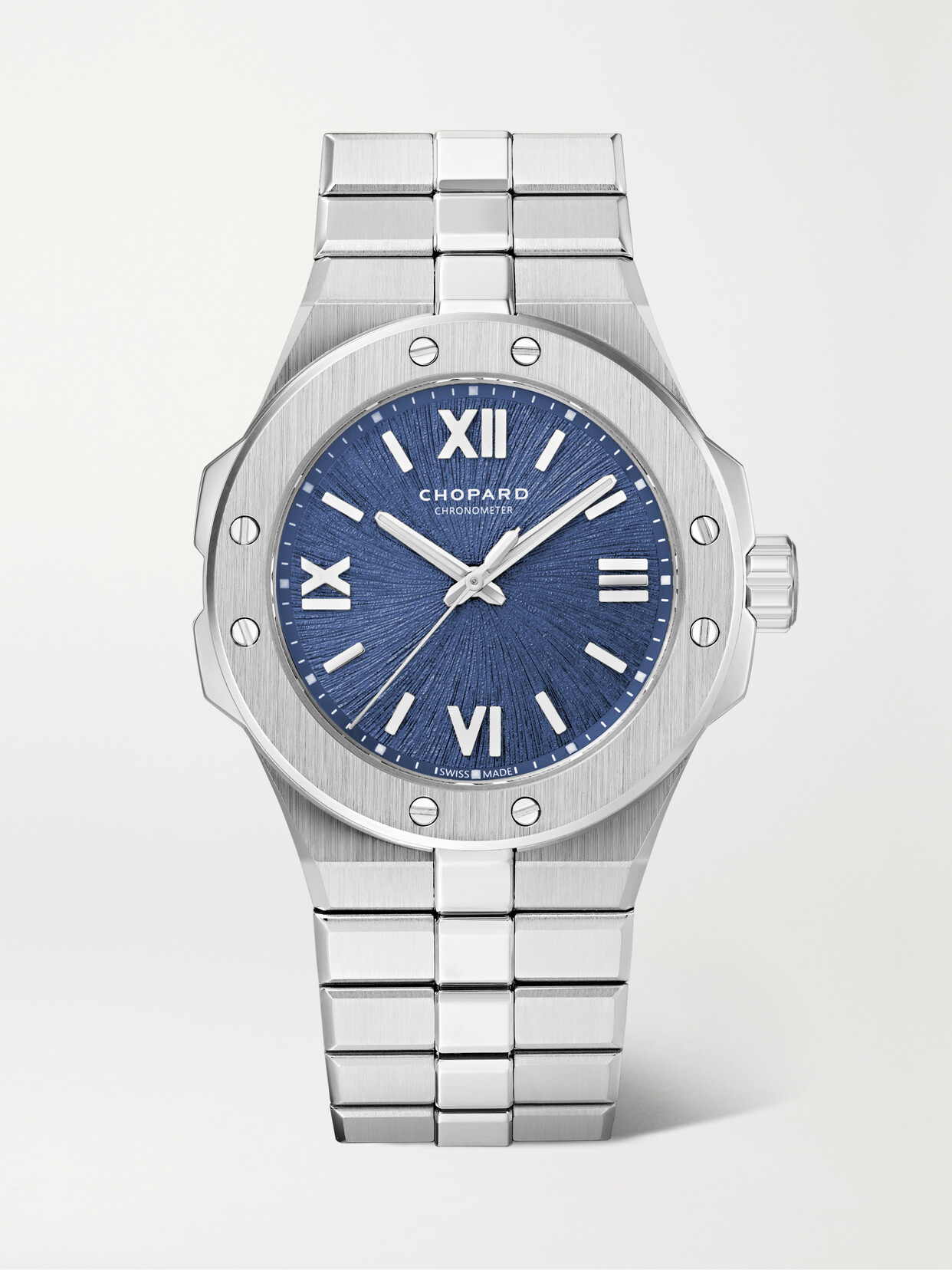 Chopard Alpine Eagle Automatic 33mm Stainless Steel Watch In Blue