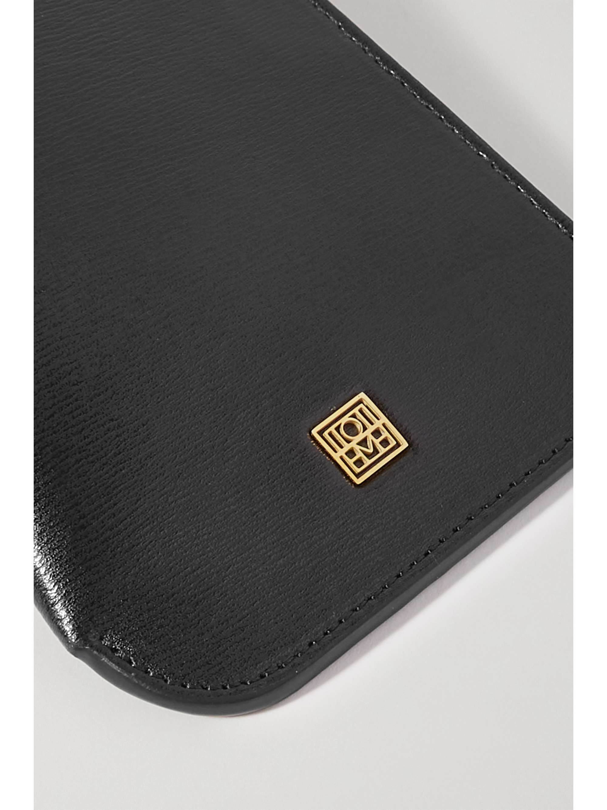 TOTEME Embellished leather pouch