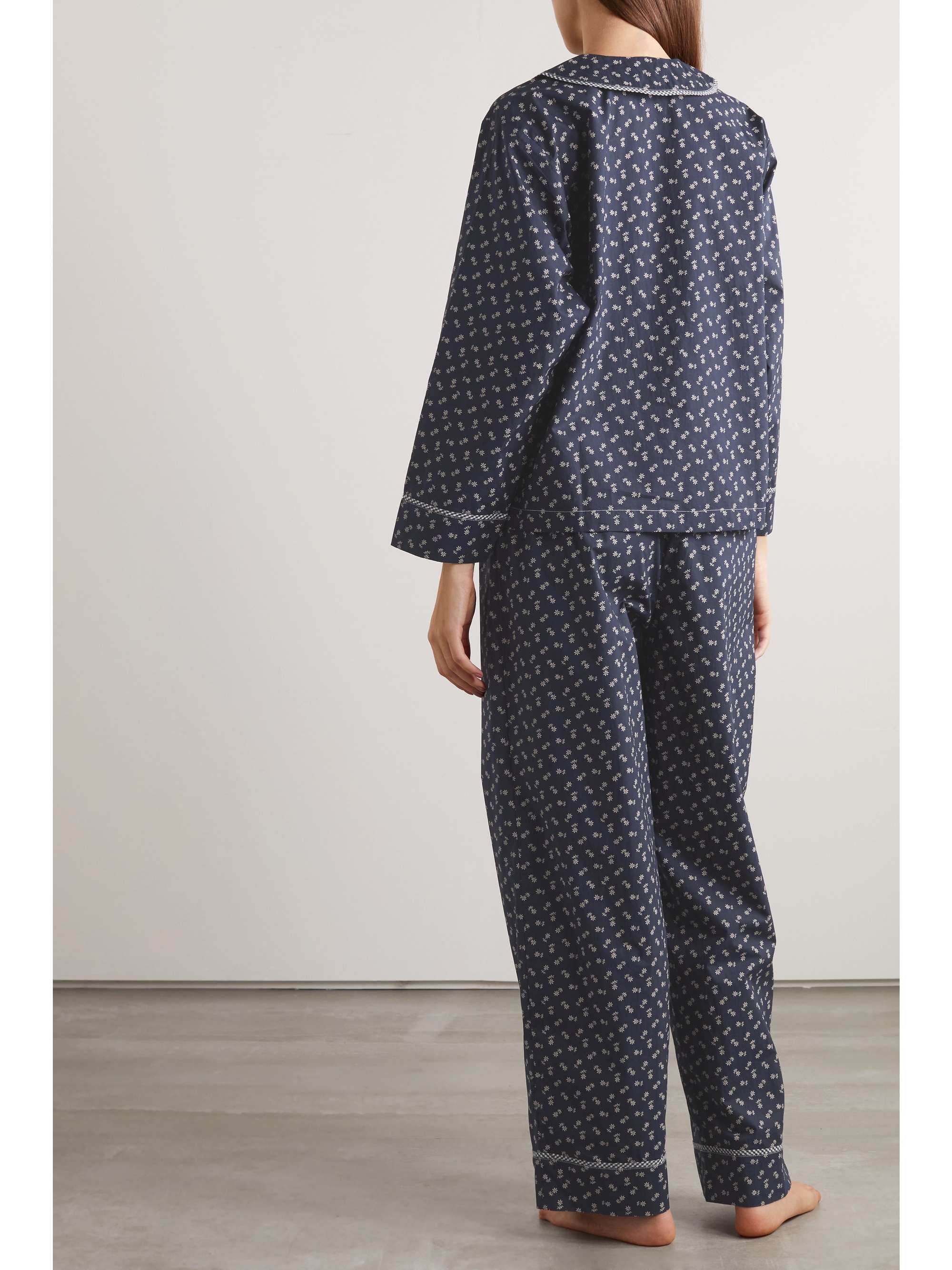 DÔEN Paz floral print cotton-poplin pajama set