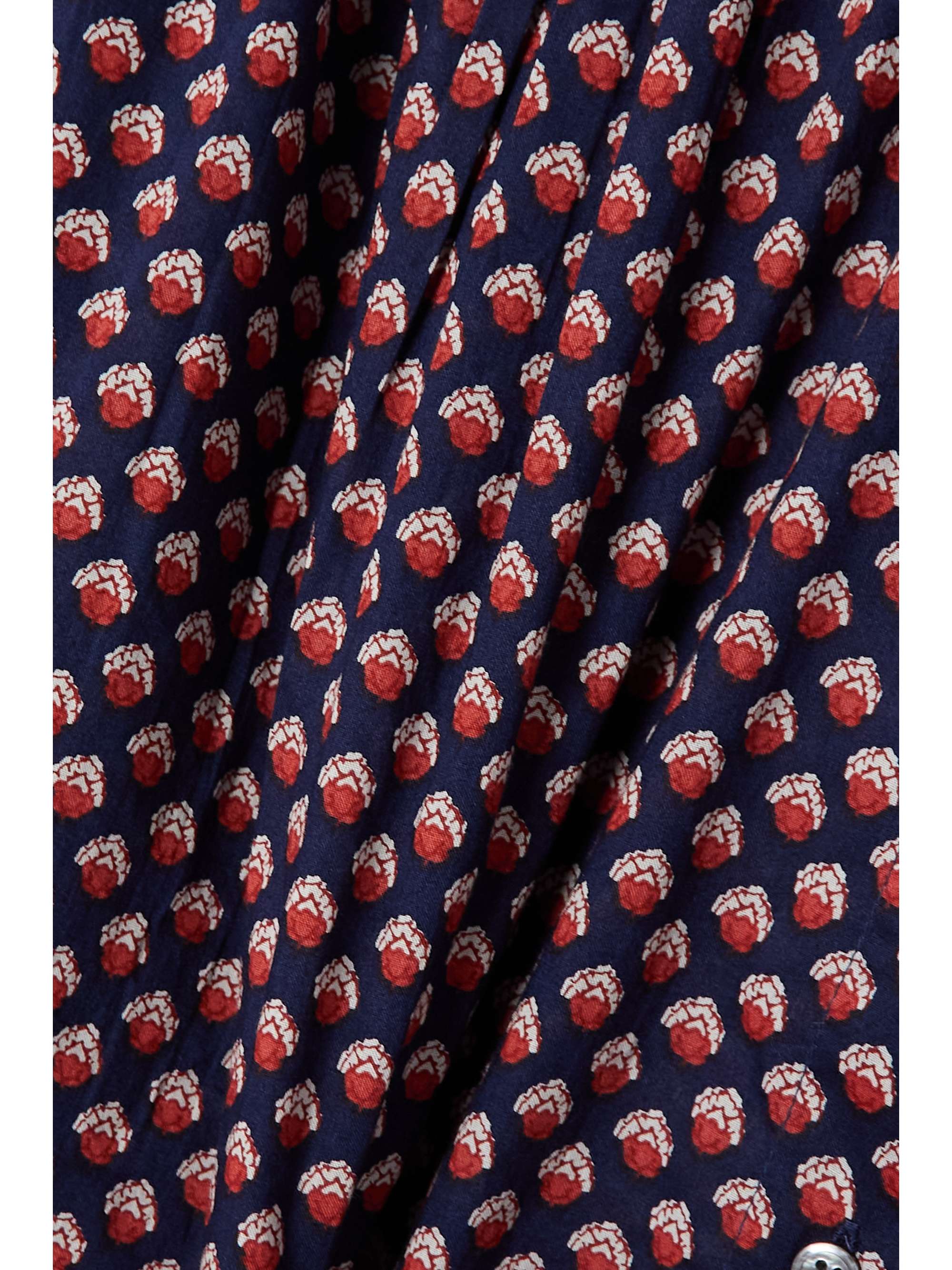DÔEN Ojai printed cotton-voile top