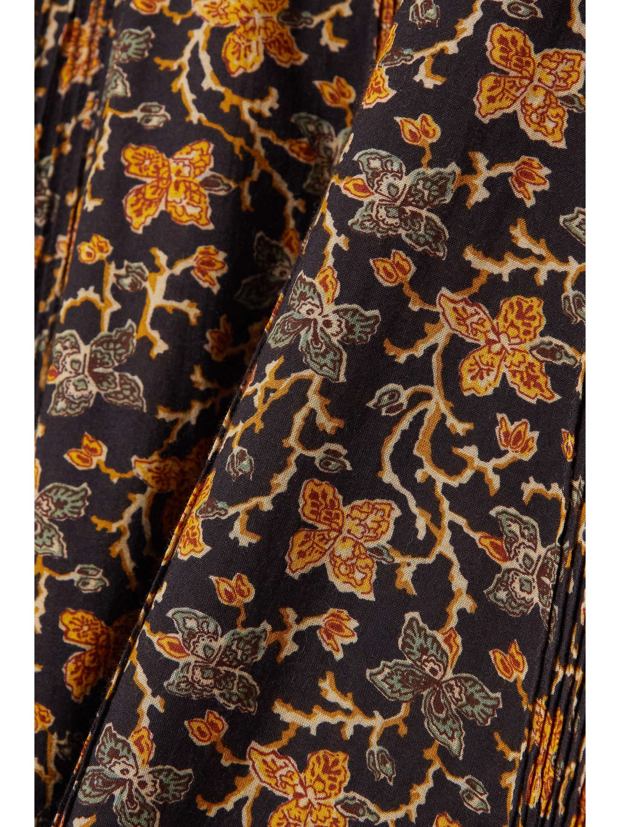 DÔEN Iliana floral-print cotton-blend maxi dress