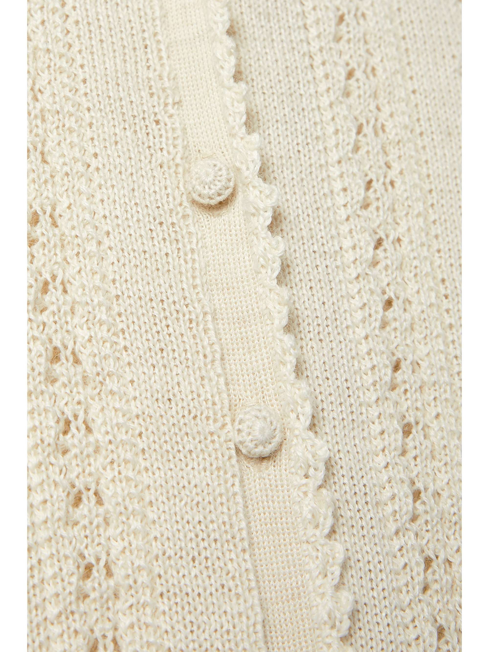 DÔEN Rosie pointelle-knit alpaca and silk-blend midi dress