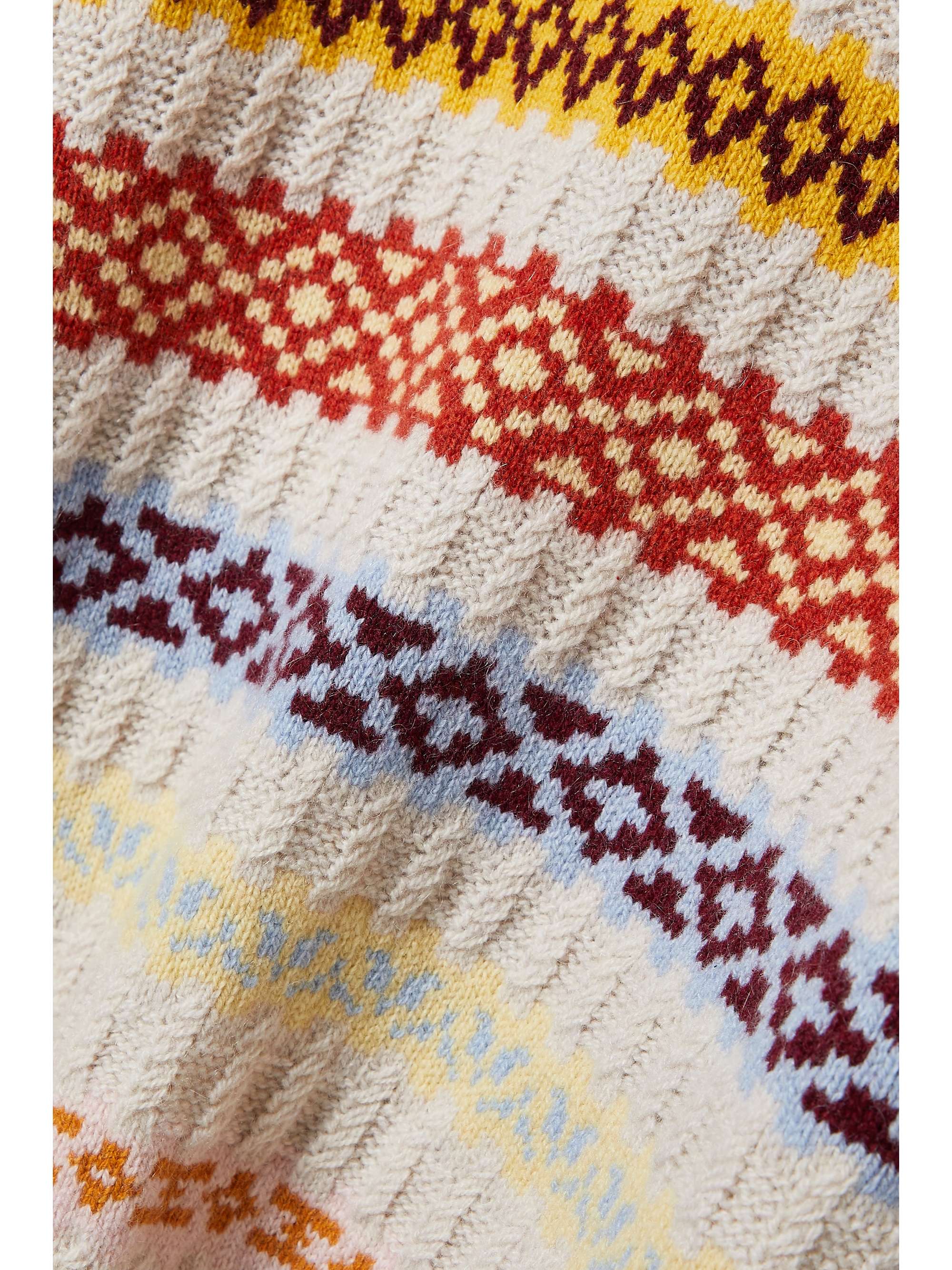 DÔEN Brynn Fair Isle recycled cashmere and wool-blend sweater