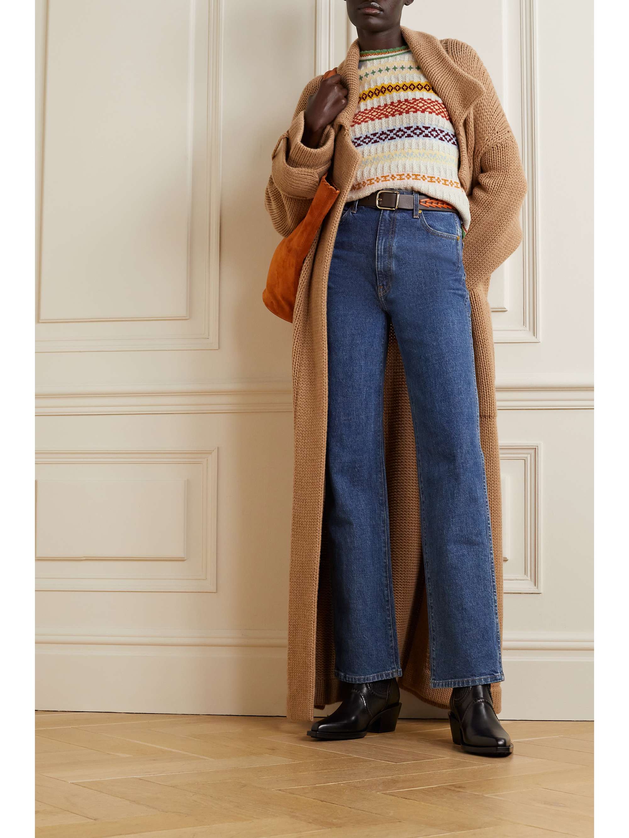 DÔEN Brynn Fair Isle recycled cashmere and wool-blend sweater
