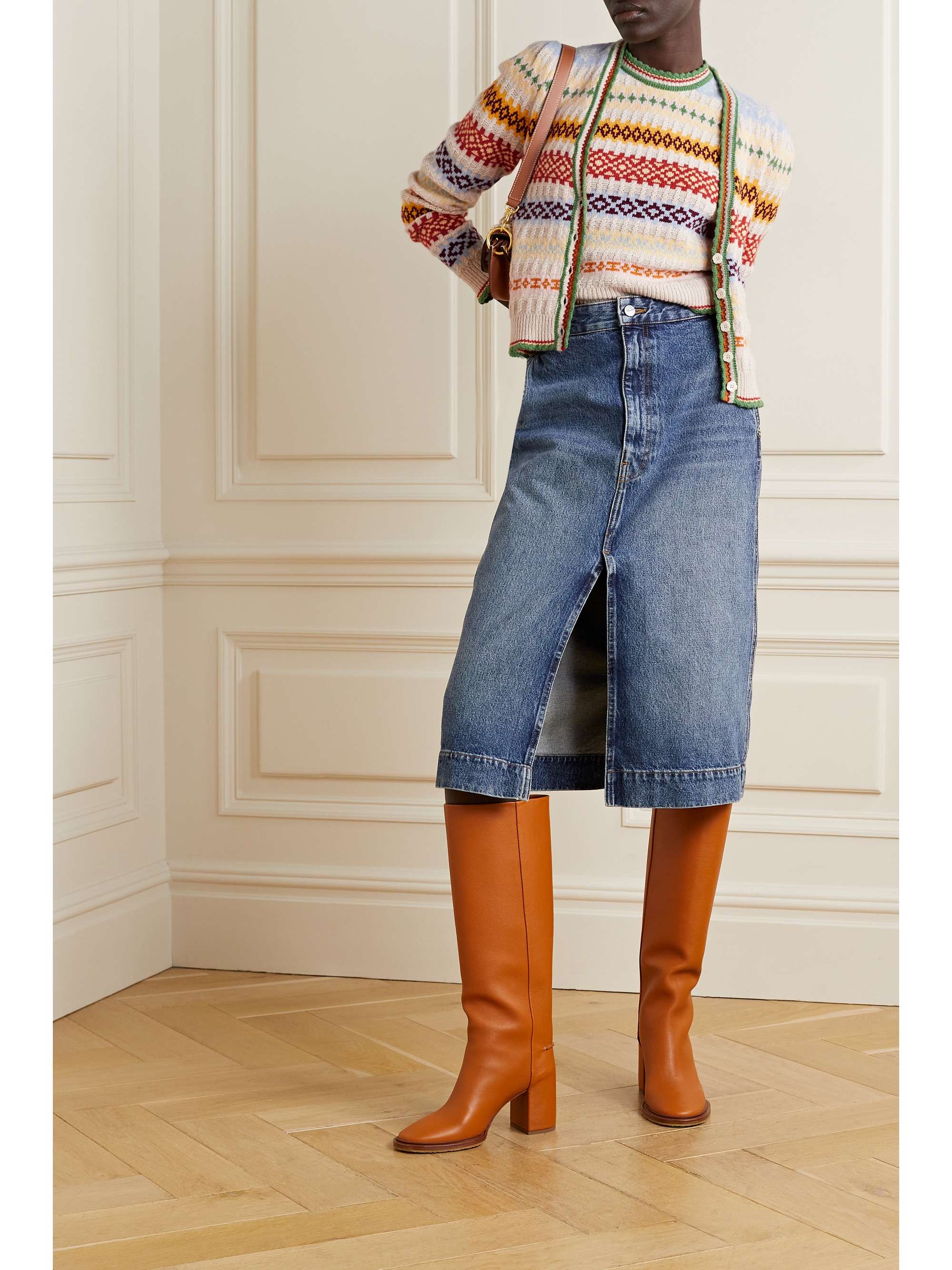 Alba Fair Isle recycled cashmere and wool blend cardigan