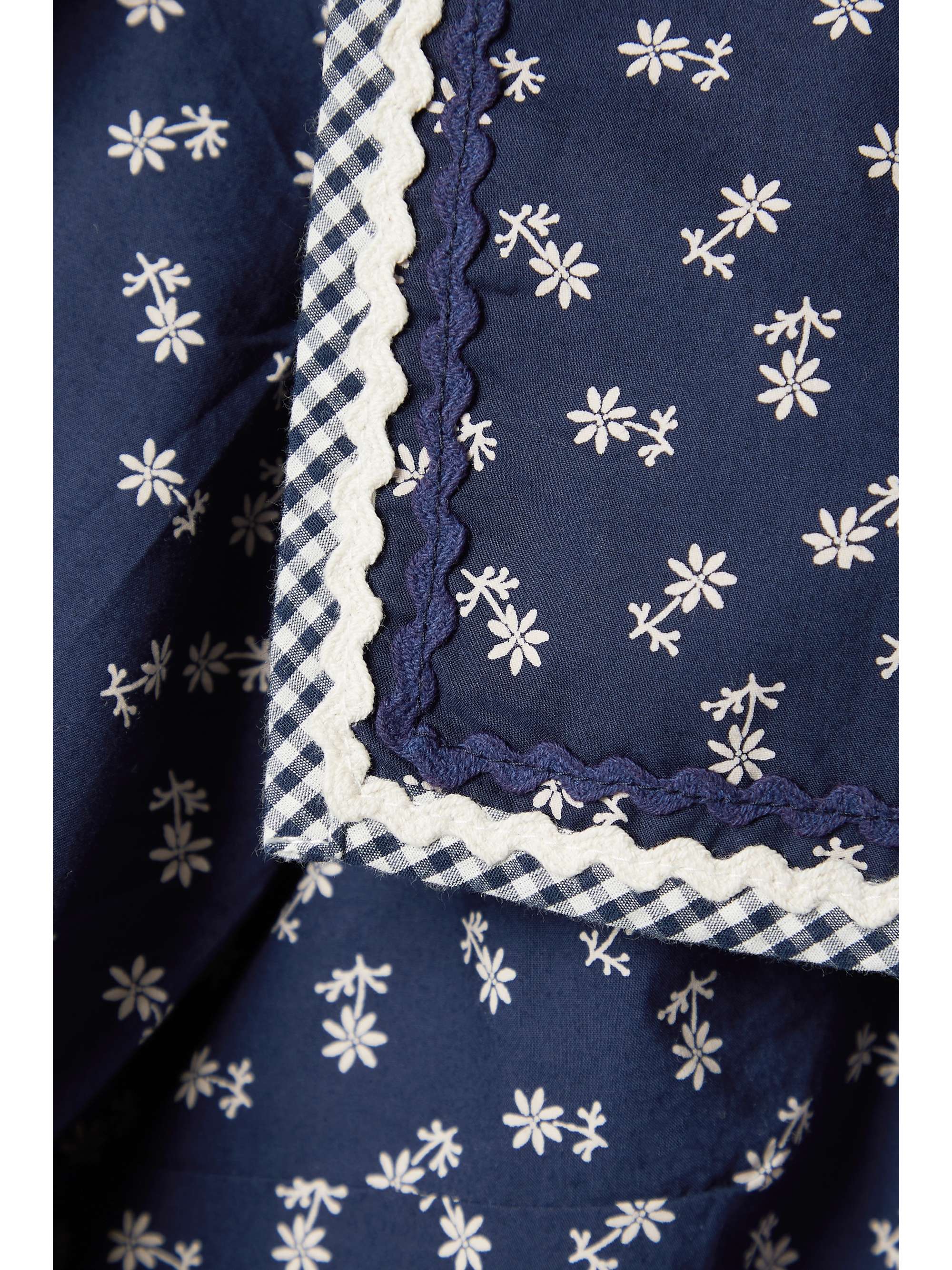 DÔEN Renoir floral-print organic cotton-poplin top