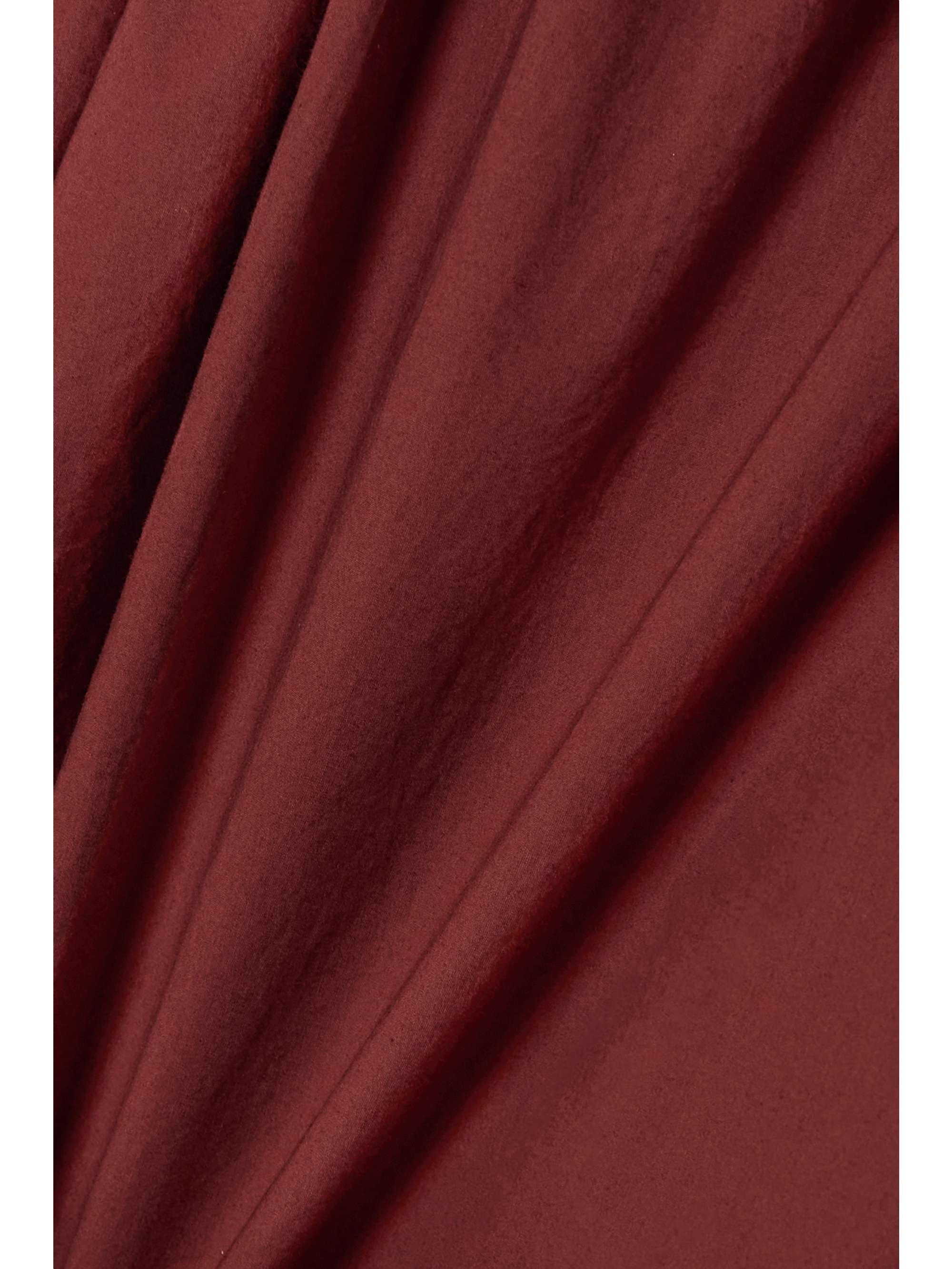 DÔEN Jilian ruffled cotton-poplin mini dress