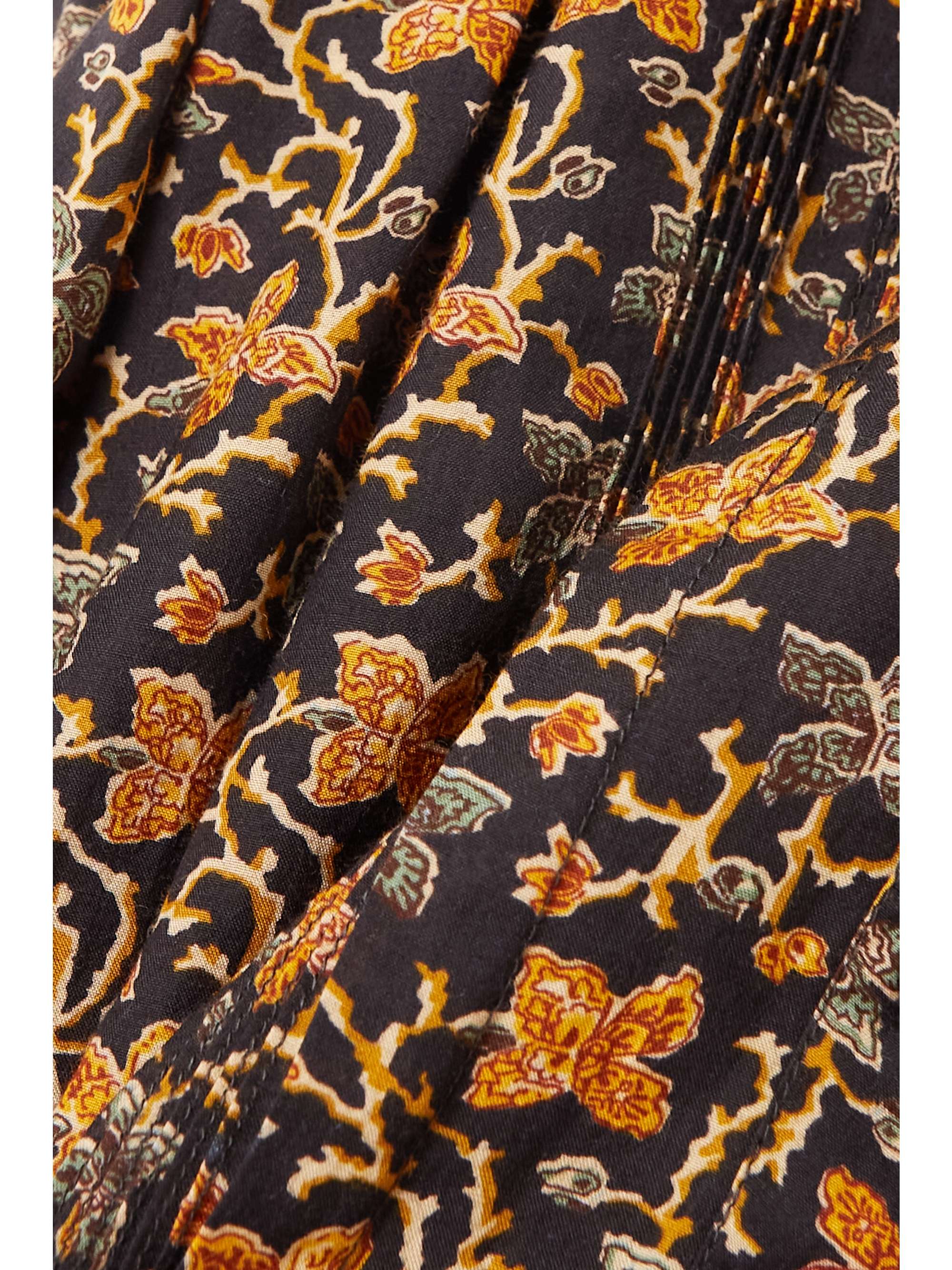 DÔEN Layne floral-print cotton-blend blouse