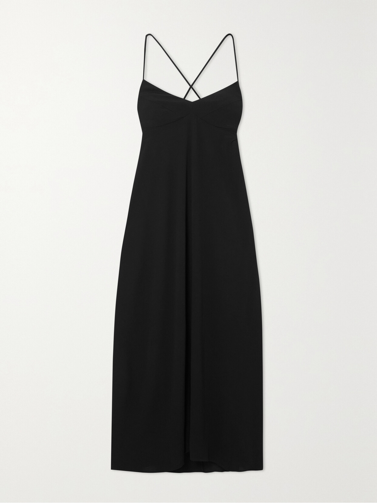 Three Graces London - Indiana Open-back Jersey-crepe Maxi Dress - Black