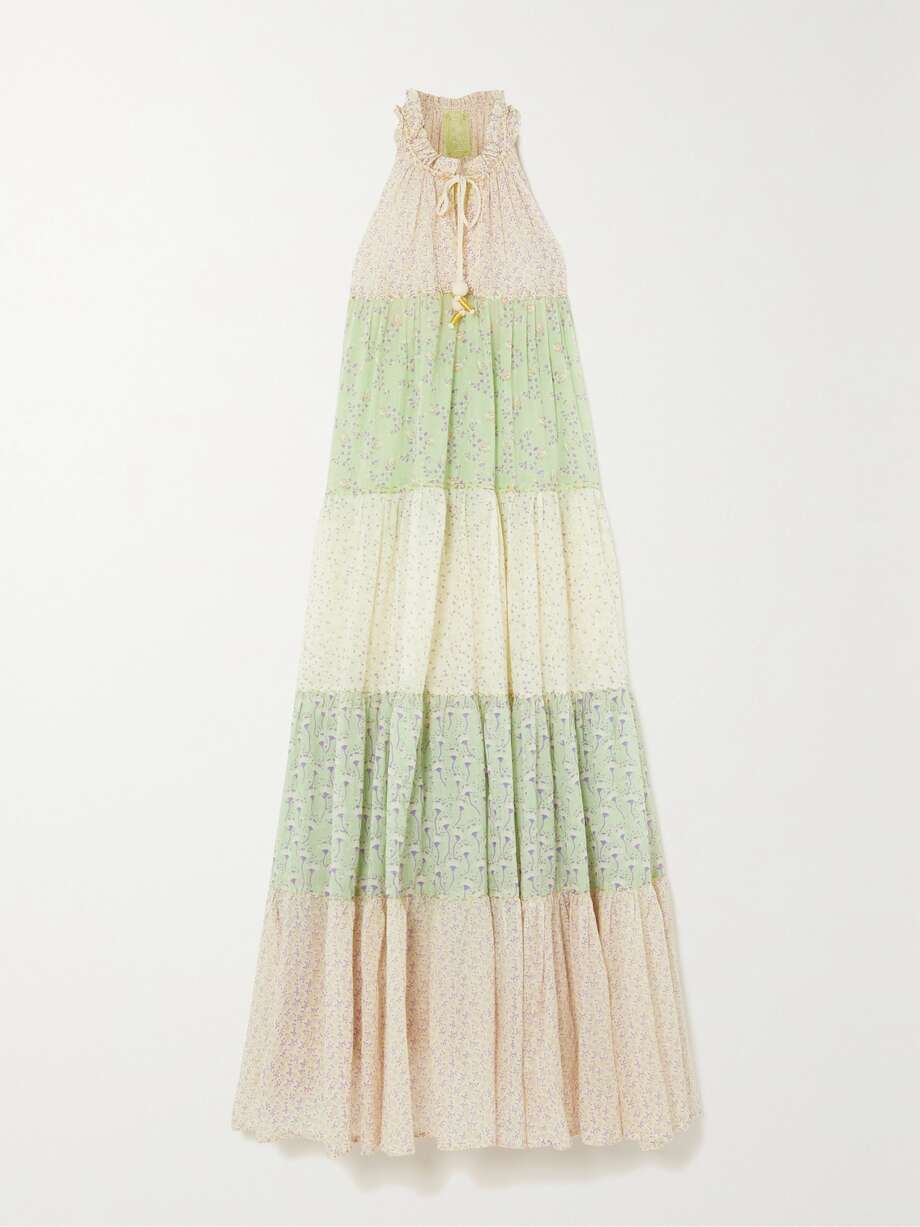 net-a-porter.com | Hippy tiered printed cotton-voile maxi dress