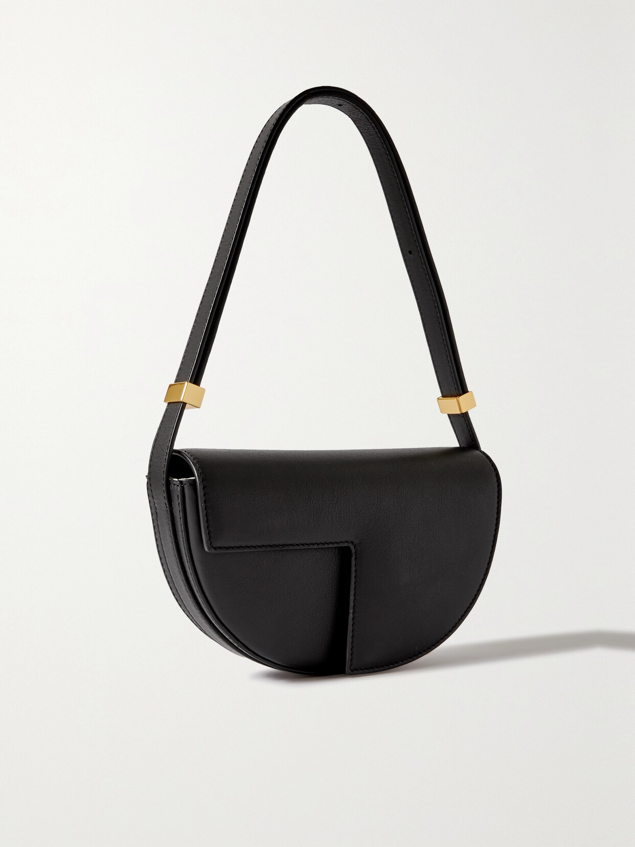 Patou - Le Petit Patou Leather Shoulder Bag - Black