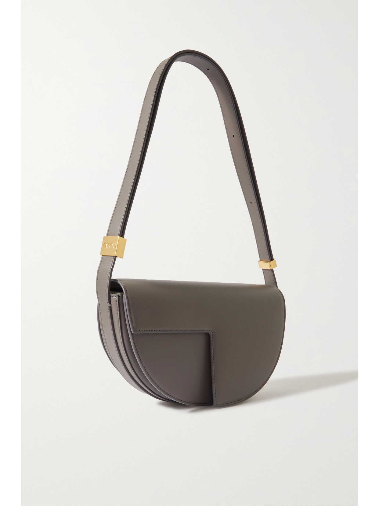 Patou - Le Patou Leather Shoulder Bag - Gray