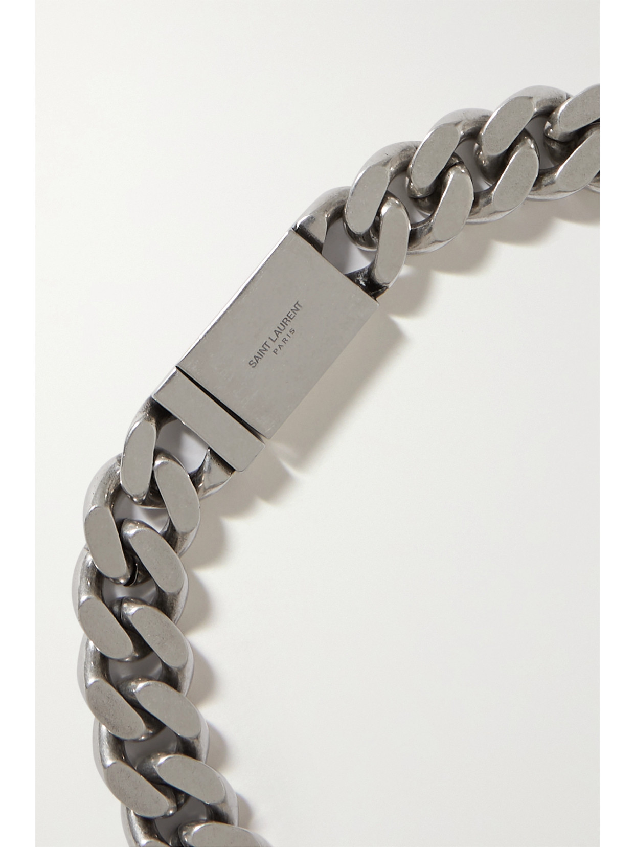 Saint Laurent Silver-tone Necklace In Silver