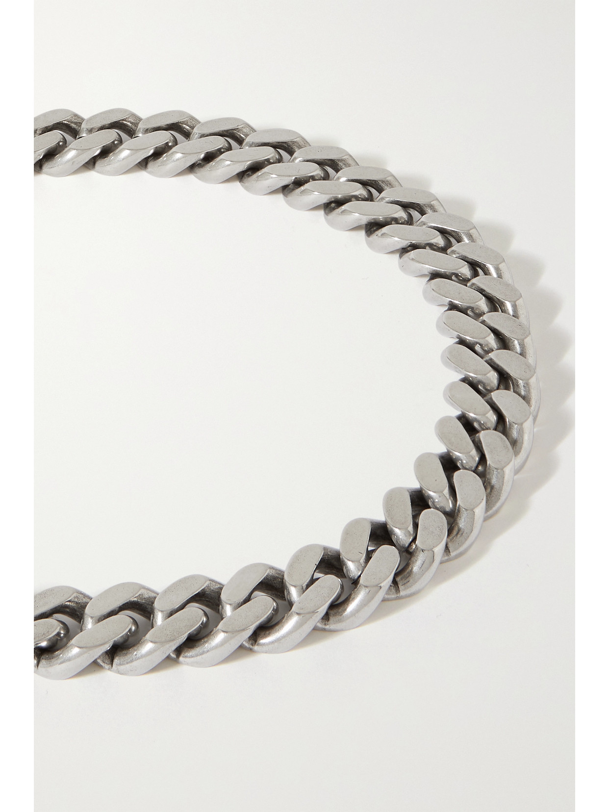 Saint Laurent Silver-tone Necklace In Silver