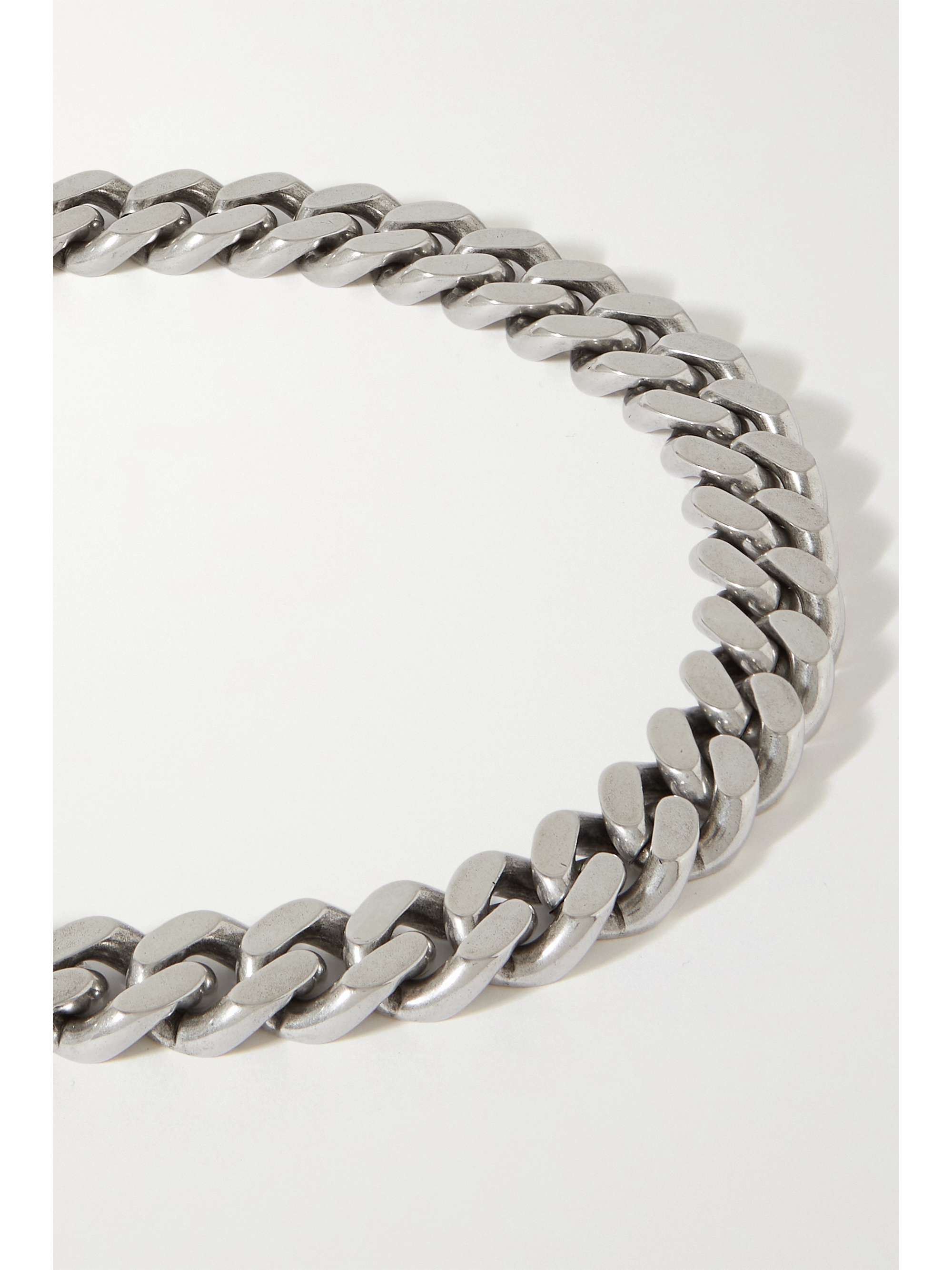 SAINT LAURENT Silver-tone necklace
