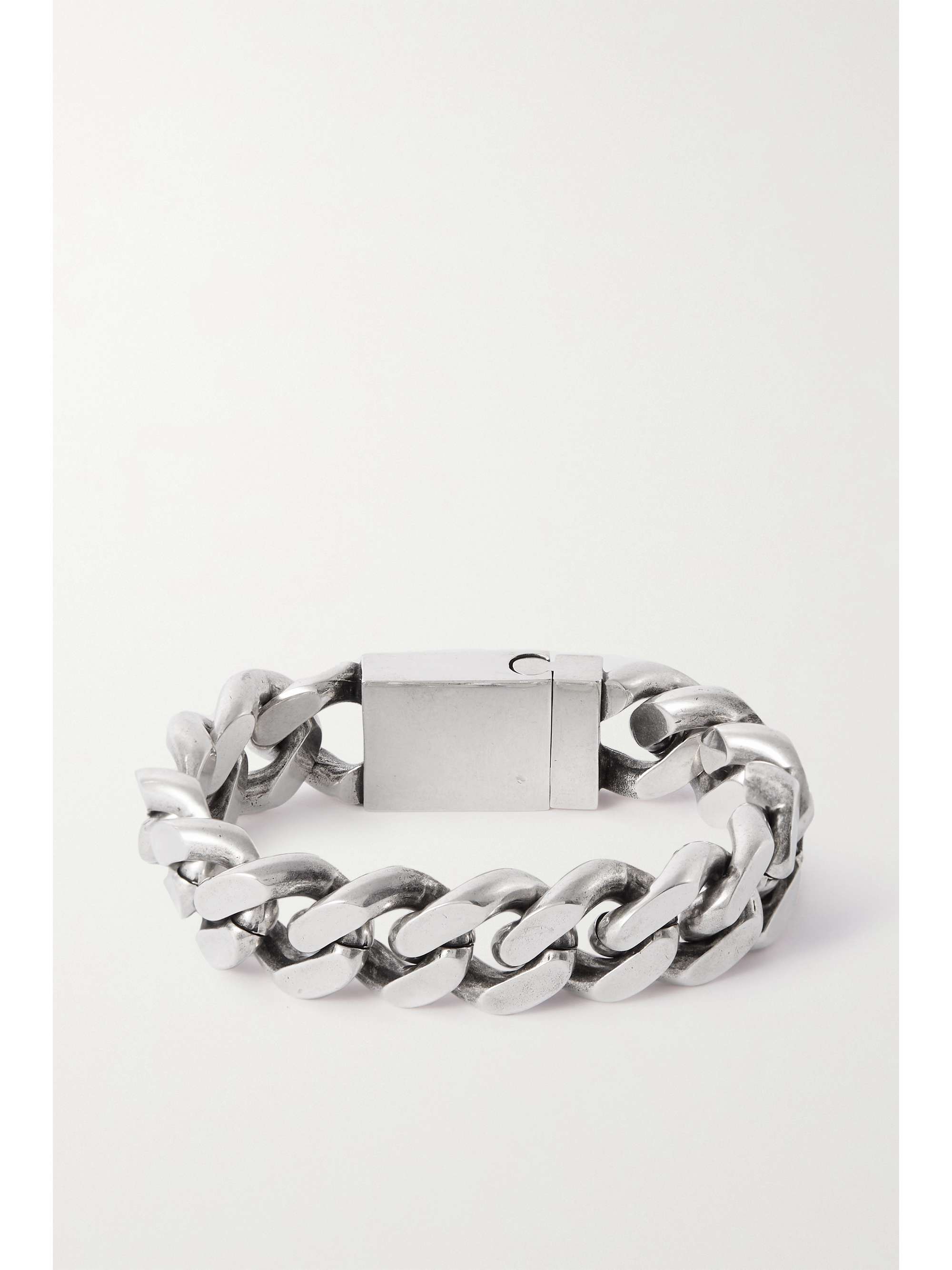 SAINT LAURENT Silberfarbenes Armband