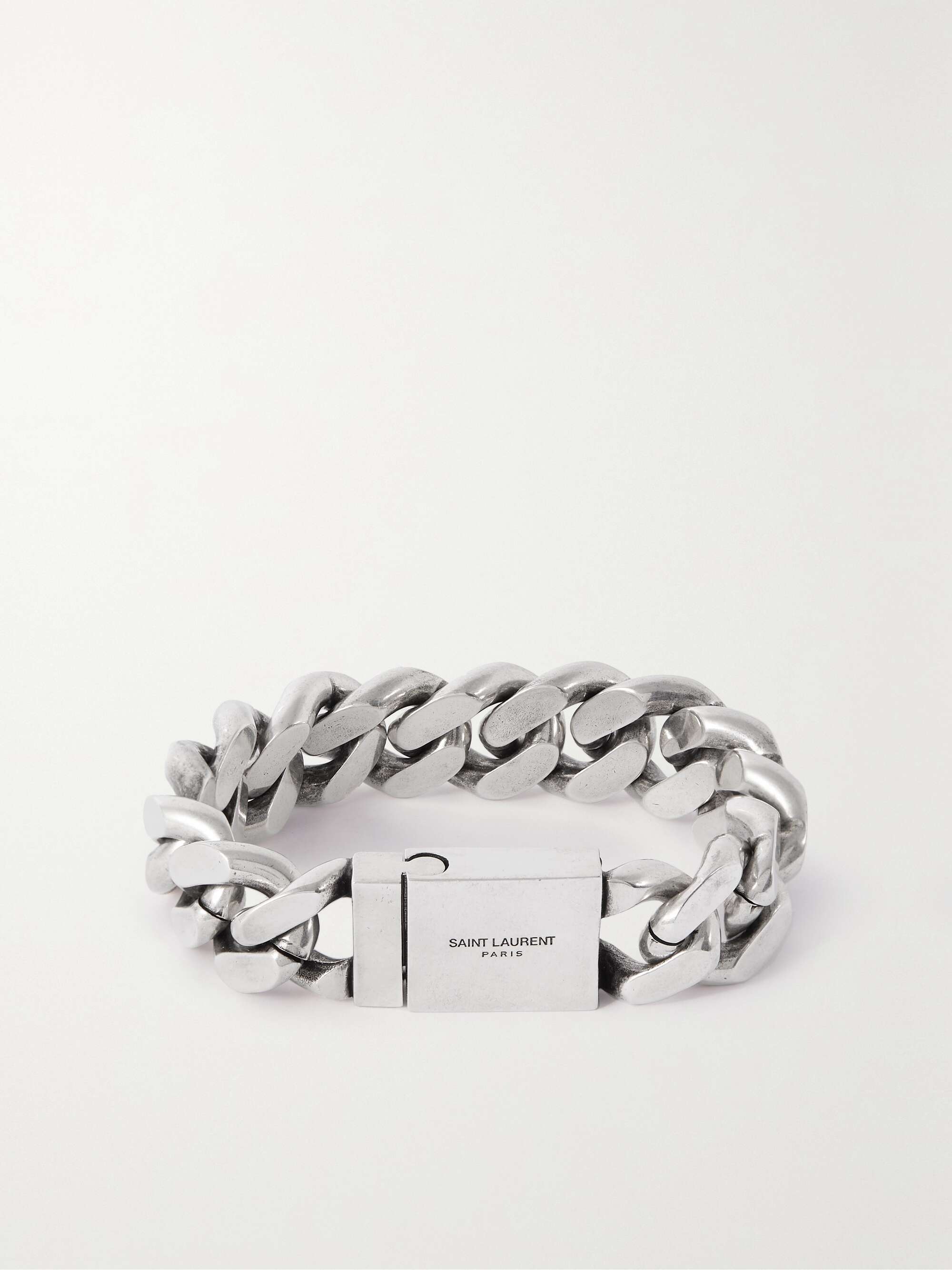 SAINT LAURENT Silver-tone bracelet | NET-A-PORTER