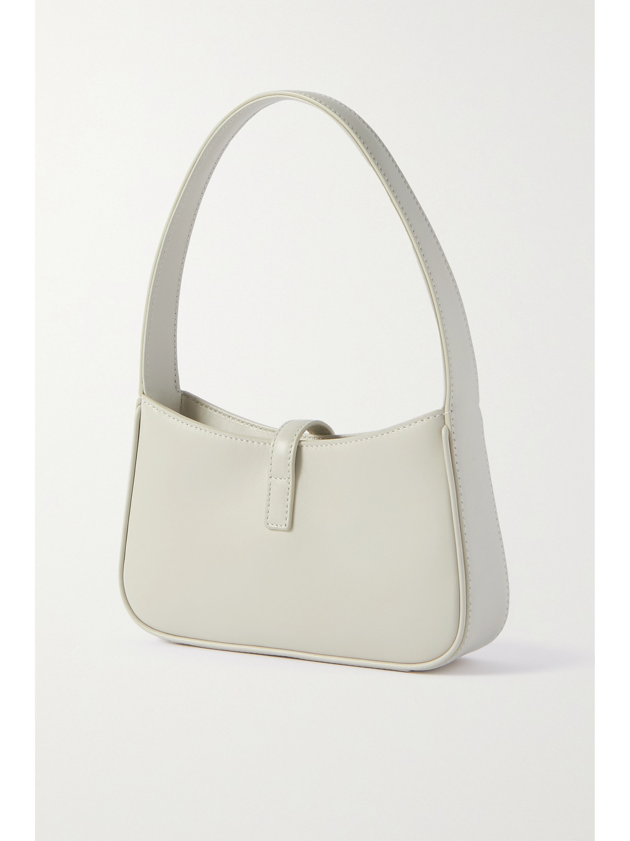 Saint Laurent Le 5 À 7 Mini Leather Shoulder Bag In White