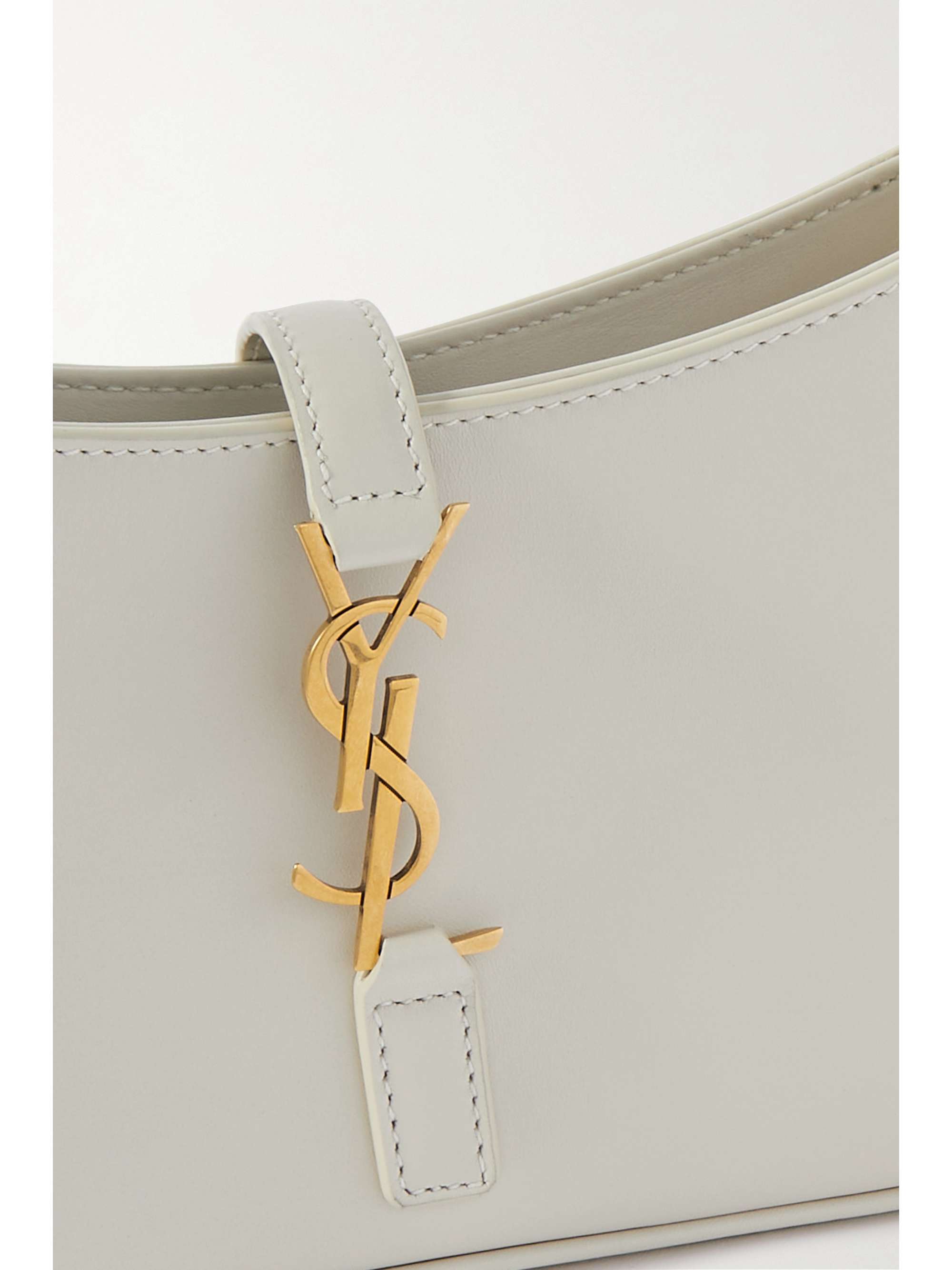 LE 5 À 7 MINI BAG 19 IN CHOCOLATE PATENT CALFSKIN GOLD LOGO