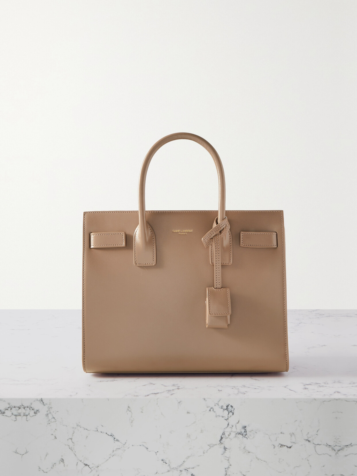 SAINT LAURENT - Sac De Jour Baby Leather Tote - Brown