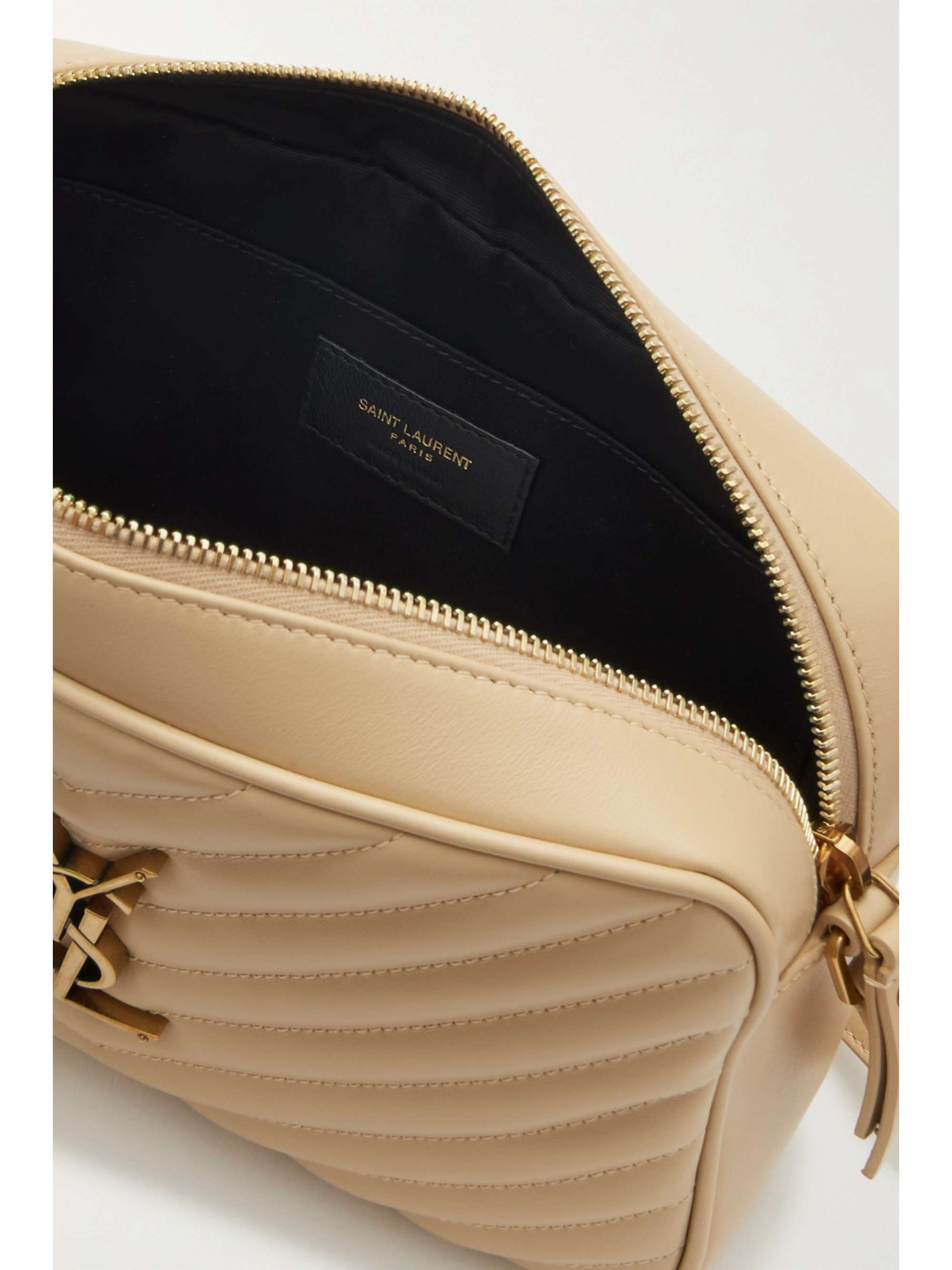 Offwhite Lou medium quilted leather shoulder bag SAINT LAURENT NET