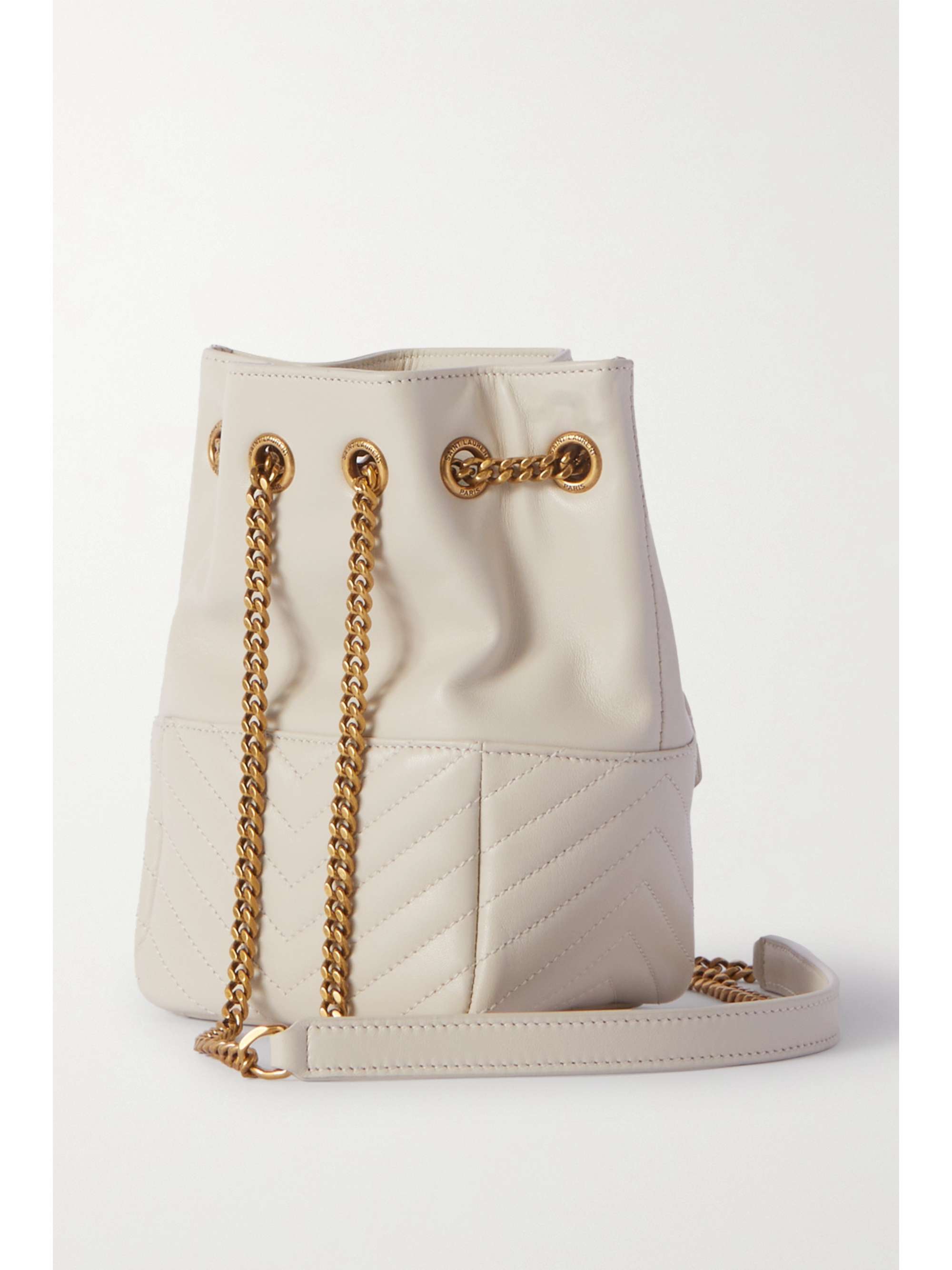 SAINT LAURENT Nano quilted leather bucket bag